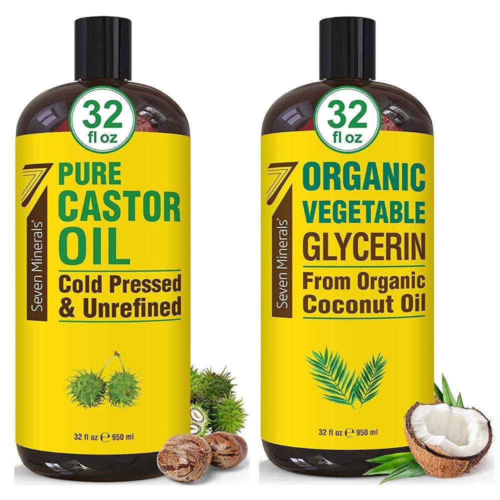 Amazon.com : Seven Minerals Pure Castor Oil & Organic Vegetable