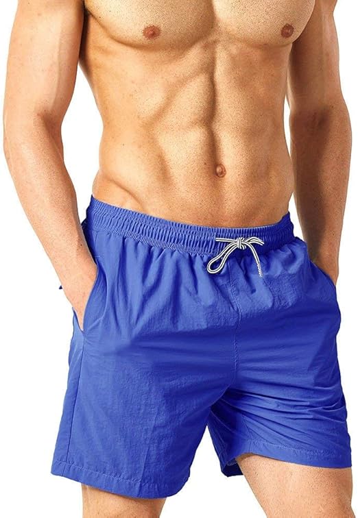 Orbgons Herren Badeshorts - Schnelltrocknende Schwimmhose Mit Mesh-Futter