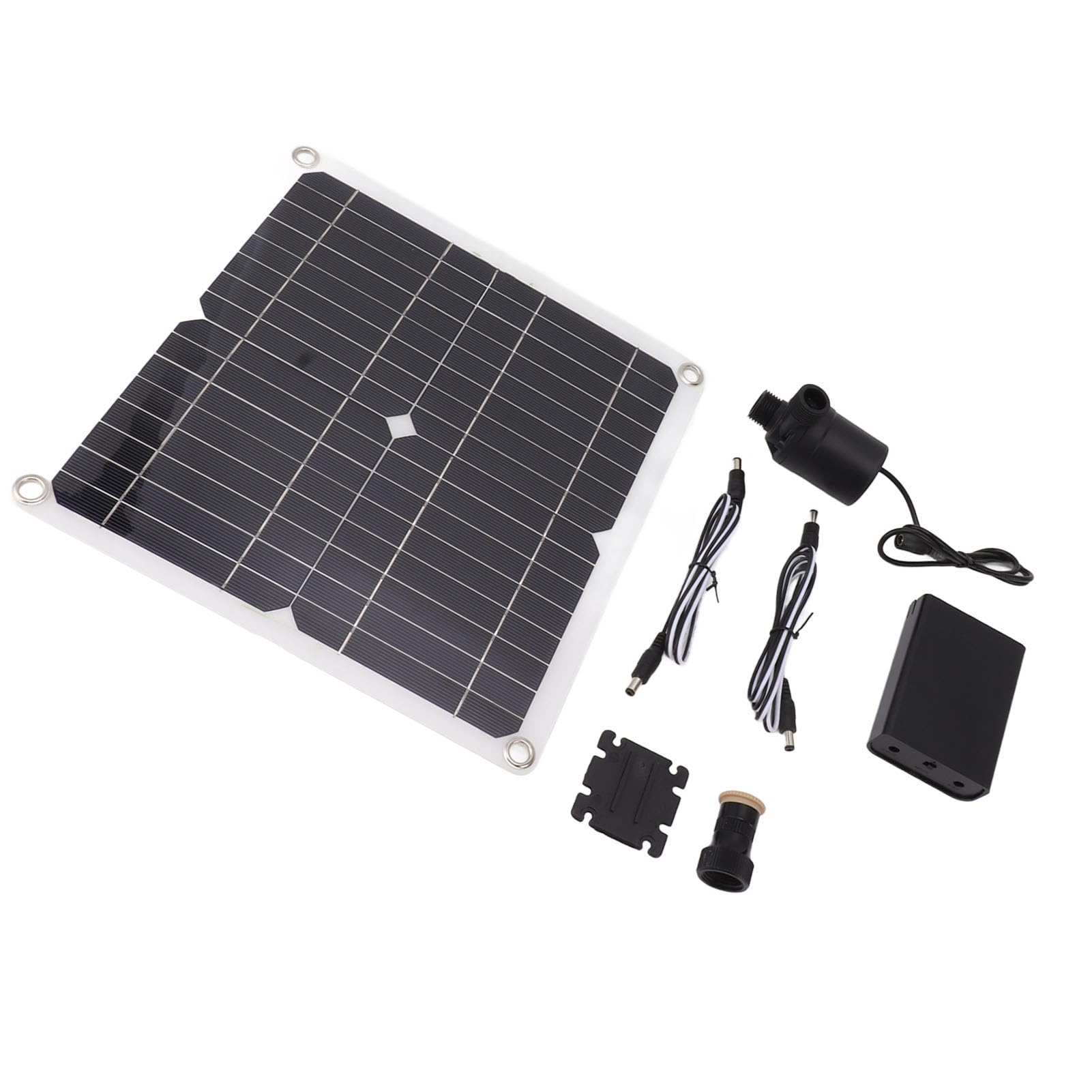 Kit de Bomba de Agua Solar con Caja de Batería, Panel de 100W