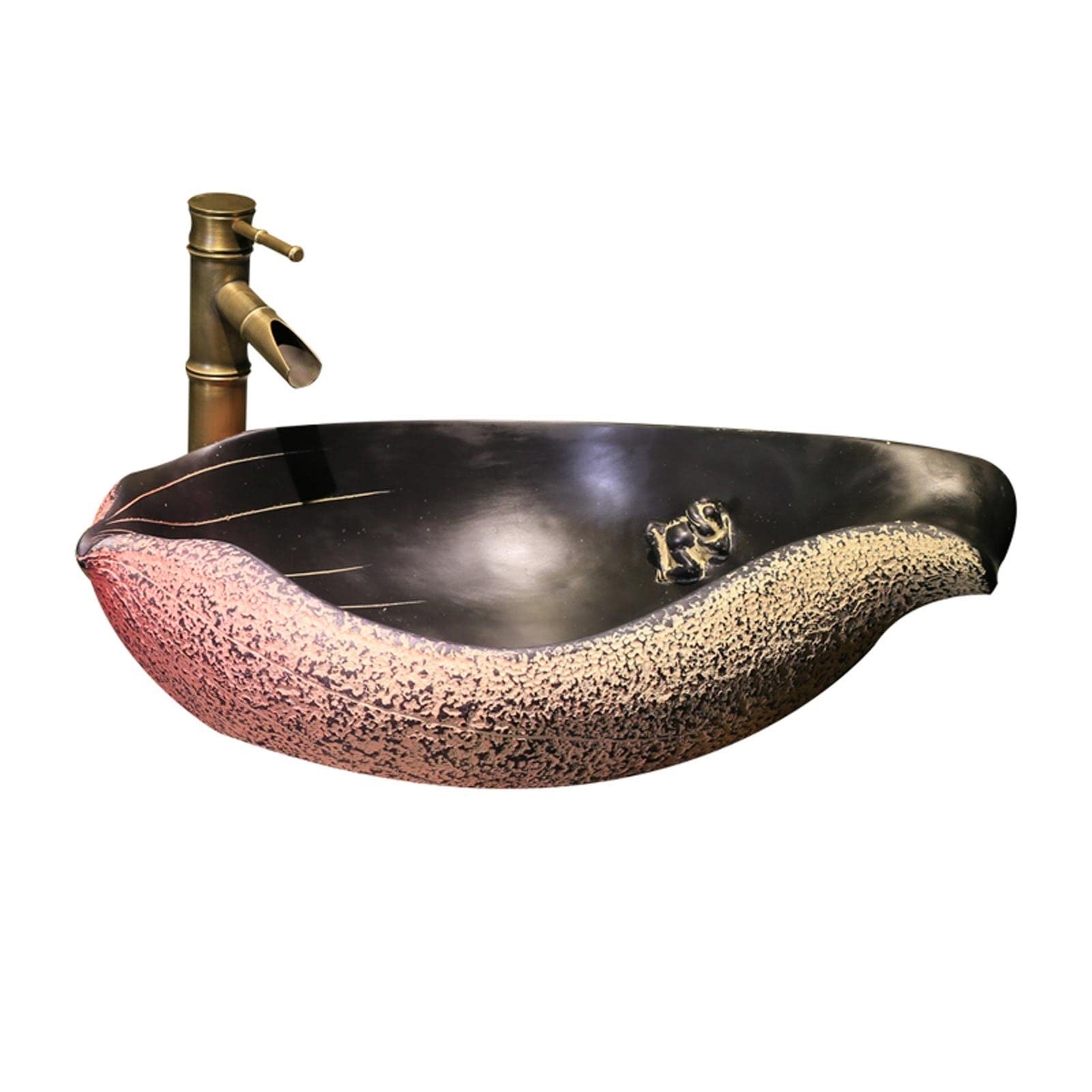 Bathroom Sink Countertop Above Counter Basin Hotel Creativity Bathroom Sink Art Vessel Vanity with Faucet Combo Counter Basin