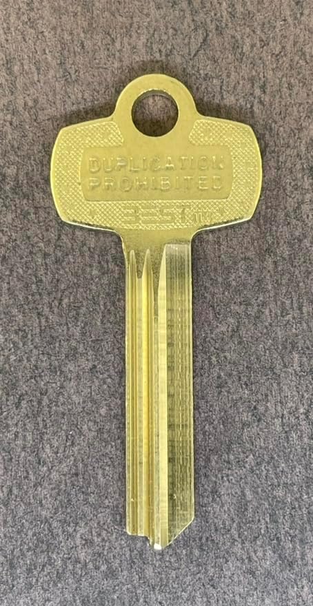 Pack of 10 Nickel Silver A1114TB 1A1TB1 Type Key Blanks for Best TB Keyway