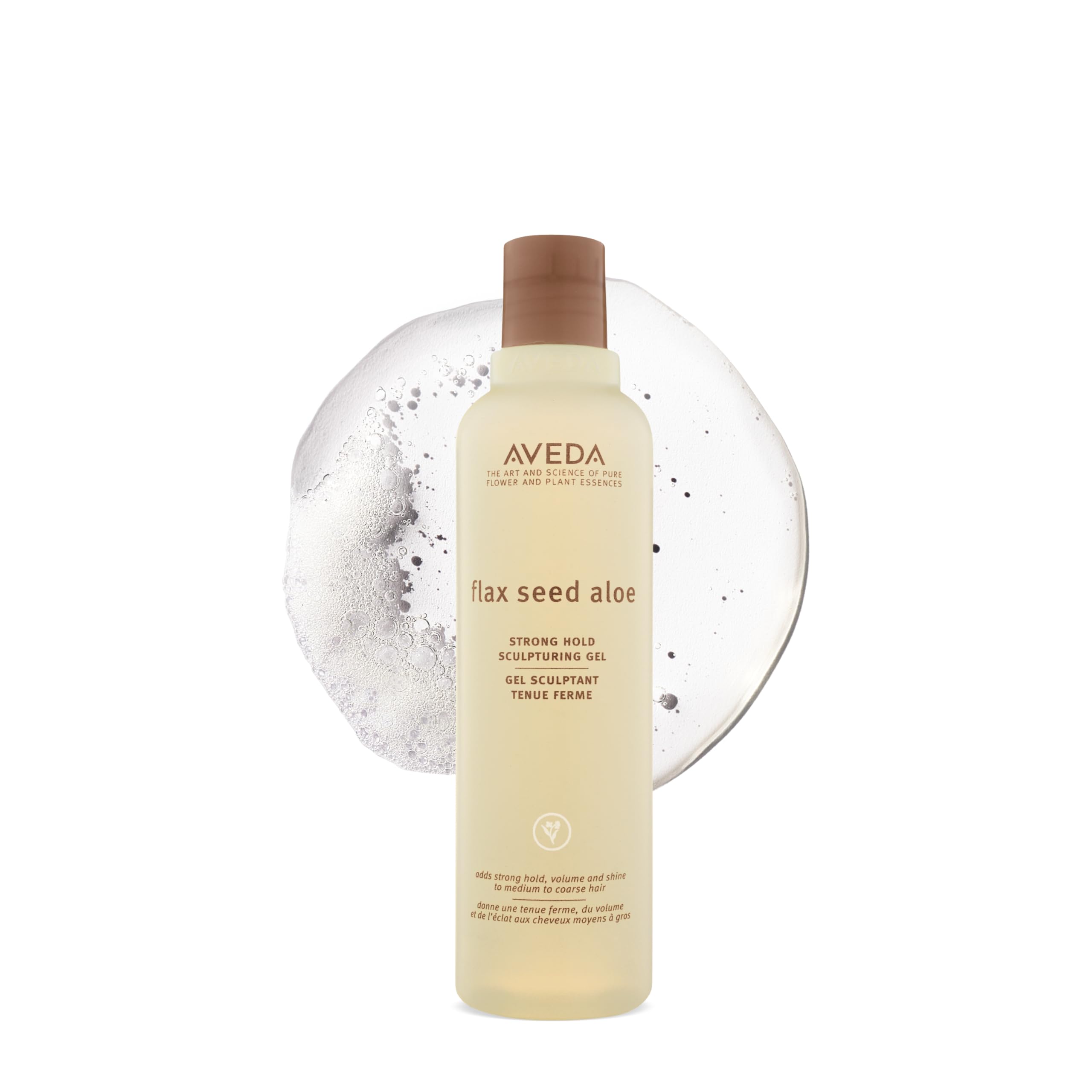 Aveda Flax Seed Aloe Strong Hold Sculpturing Gel | Adds Hold and Shine | For Molding and Sculptural Hair Styles | For Medium to Thick Hair | 8.5 Fl Oz