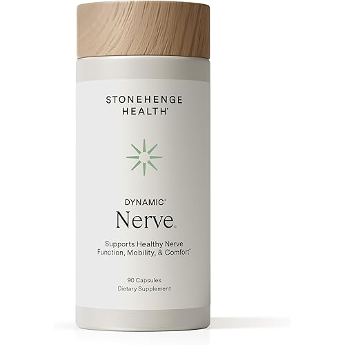Stonehenge Health Dynamic Nerve Supplement - Supports Nerve Function in Fingers, Toes, Hands, and Feet with Alpha Lipoic Acid ALA, Benfotiamine, Pea, Robust B Complex, Boswellia