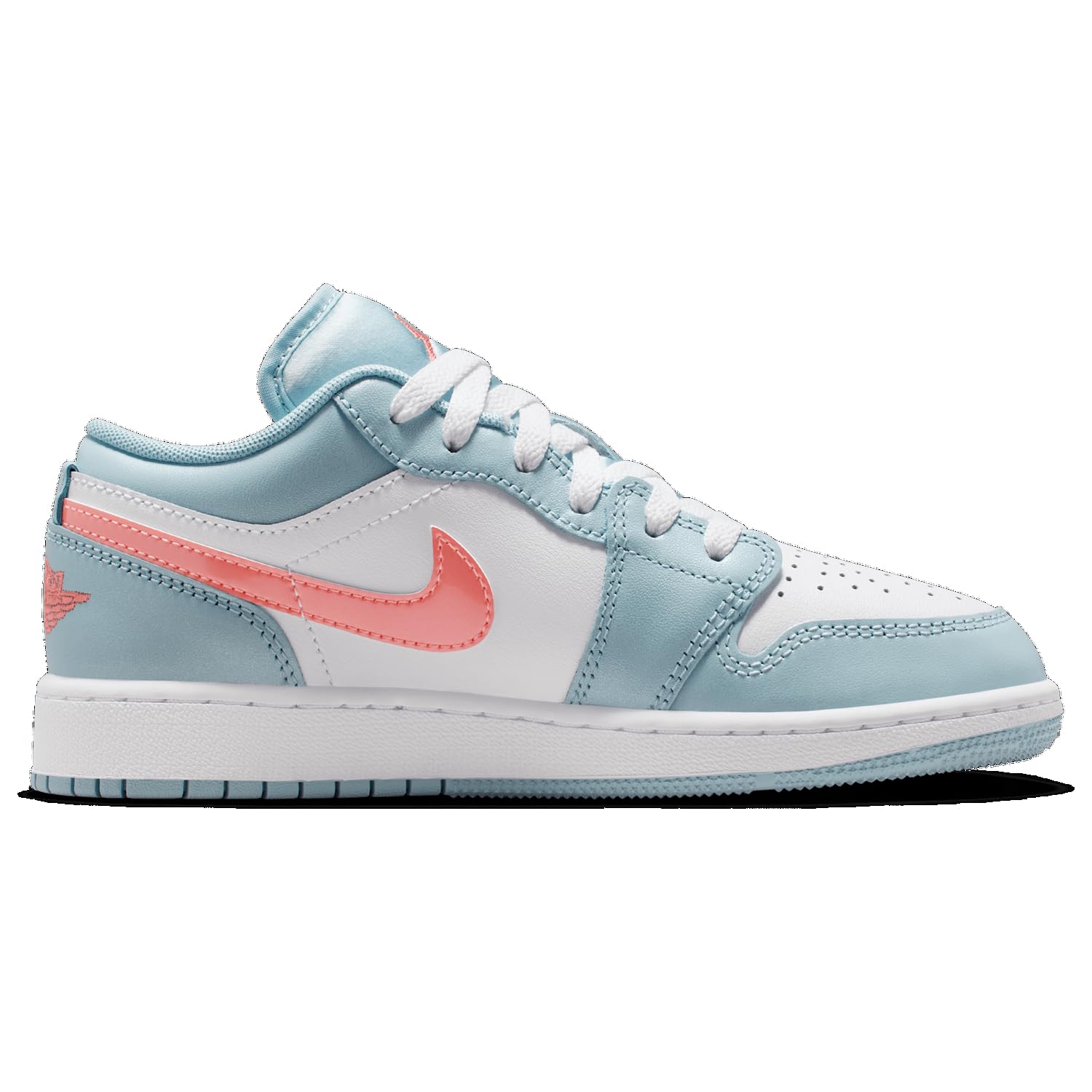 Jordan Air 1 Low SE - Girls' Grade School (Ocean Bliss/White/Atomic Pink)