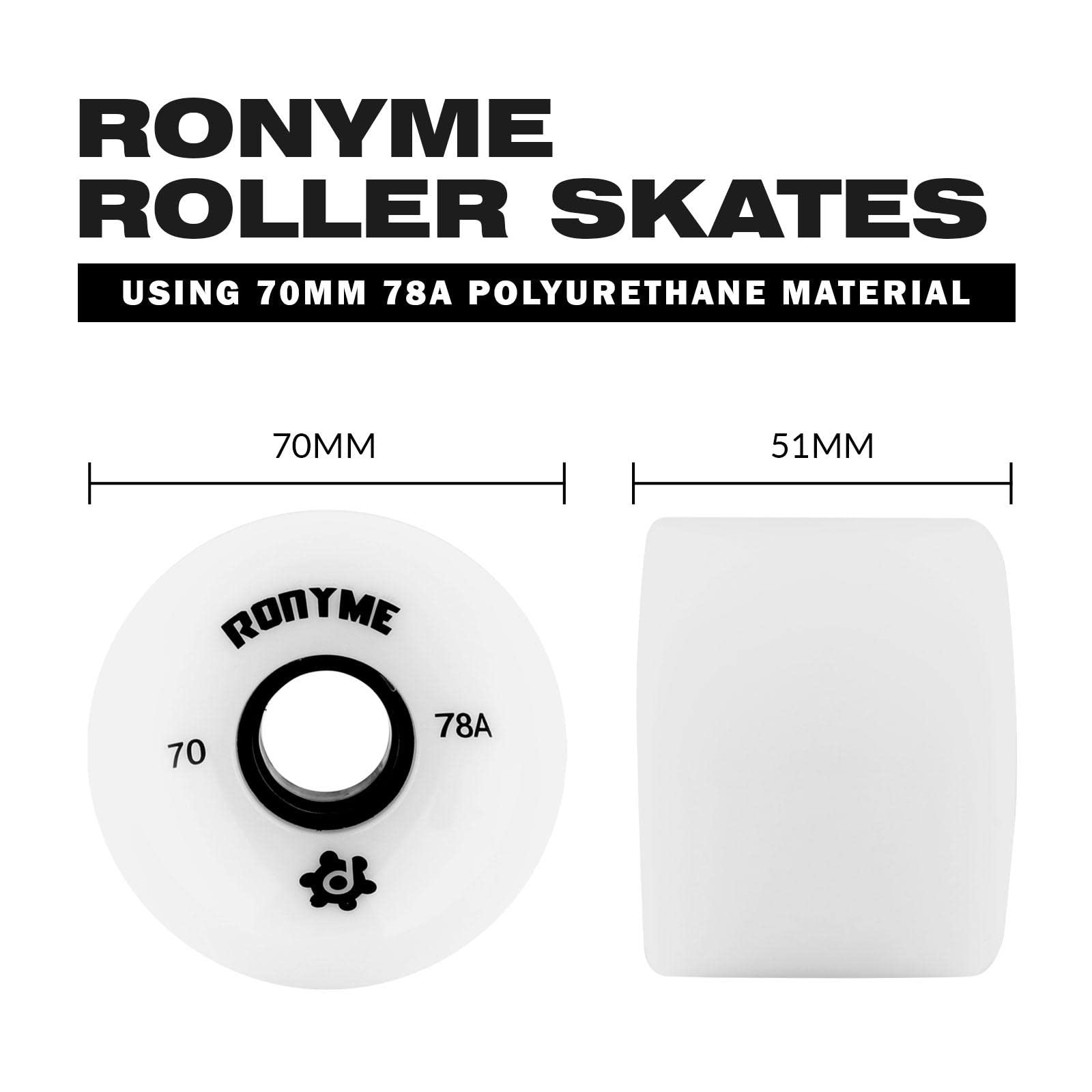 4 Stück Skateboard Räder PU Rollen Longboard Zubehör Ersatz Stoßdämpfung für Kinder Skateboard Longboard Mini Cruiser Elektrisches Skateboard