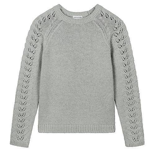 Image of Kid Nation Girls Sweaters for Teen Girls Toddler Girl Crewneck Pullover | Long Sleeve Knit Top for Casual Fall Winter Wear