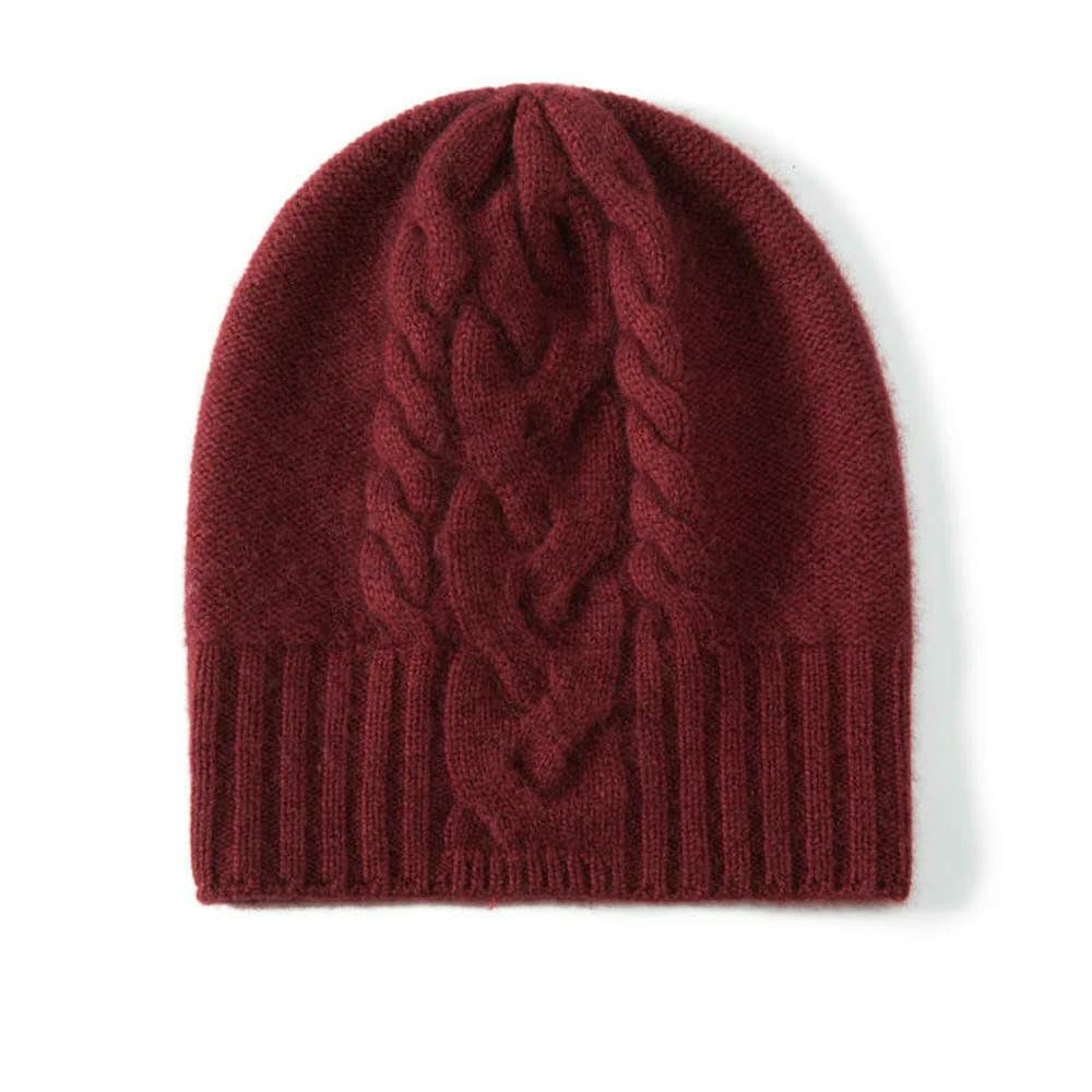 Bonnets chauds et doux en tricot avec isolation thermique femme