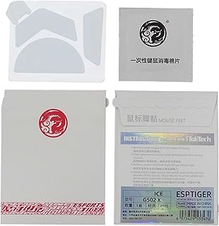 LIANXUE 1Pack Esports Tiger Gaming ICE Version Mouse Skates Mouse Feet for Logitech G502X Mouse White Glides Curve Edge