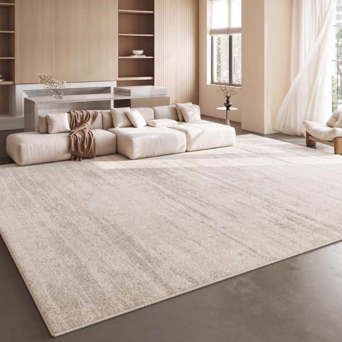 Tapis moderne salon lavable grand format 200 x 300 cm antidérapant doux