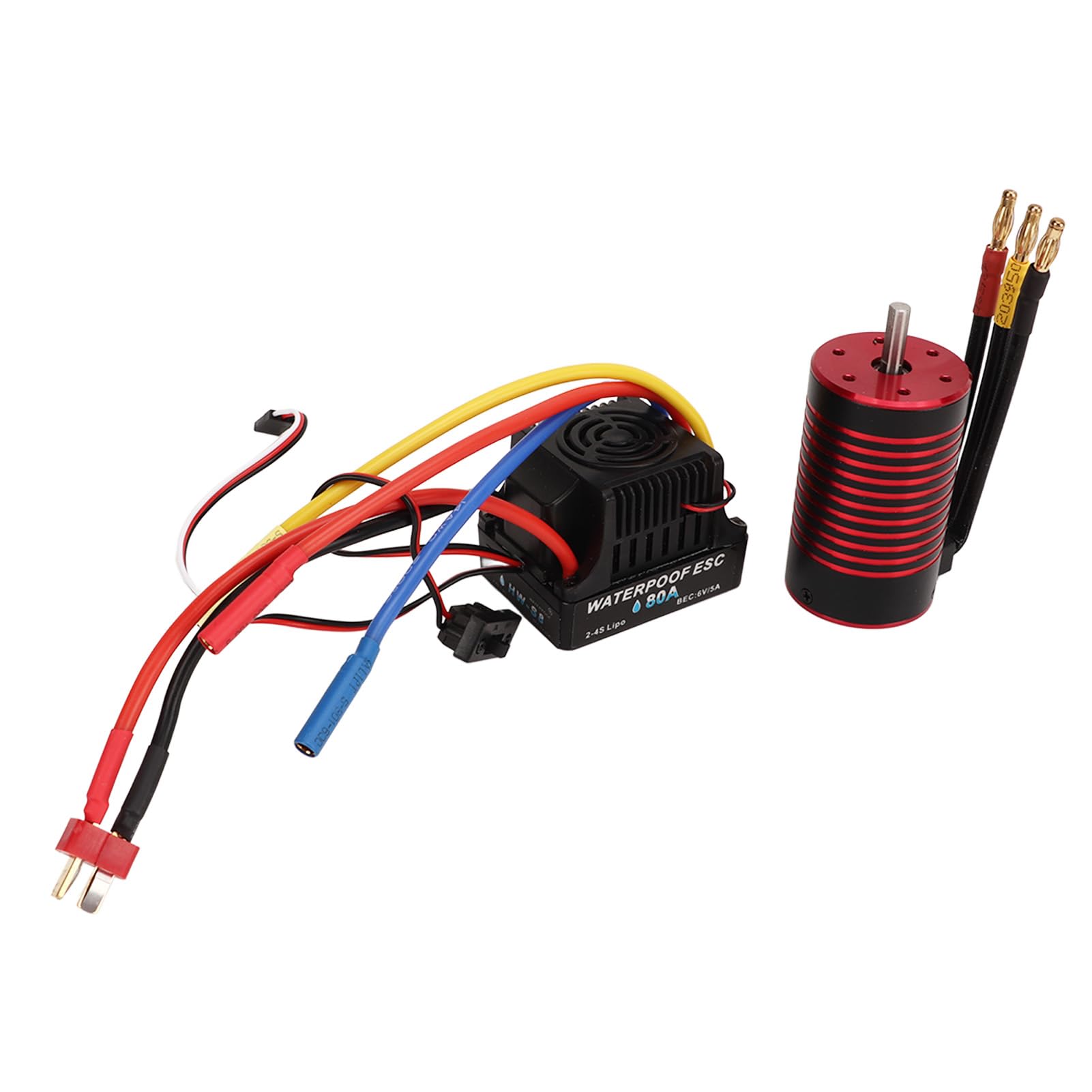 Juego ESC de Motor sin Escobillas RC, Escala 1/8 de Alto par