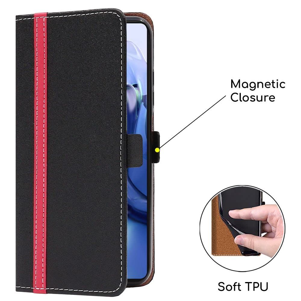 Suncase - Custodia In Vera Pelle Slim-Edition, Compatibile Con Vivo