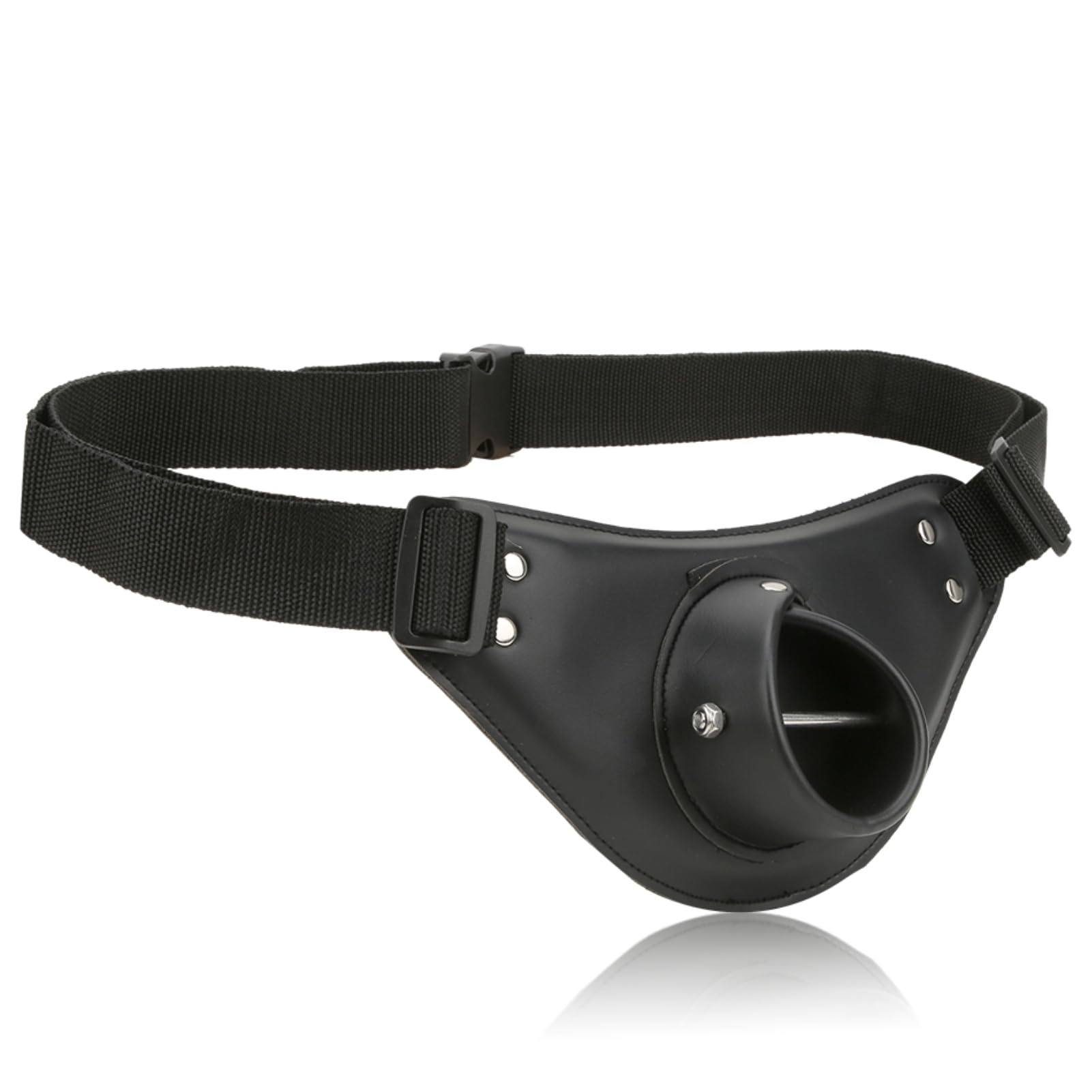 Fishing Fighting Waist Belt, Professional Rotatable PU Leather Adjustable Fishing Rod Holder Fish Pole Gimbal Belt Accessory for 55mm/2.17in Rod