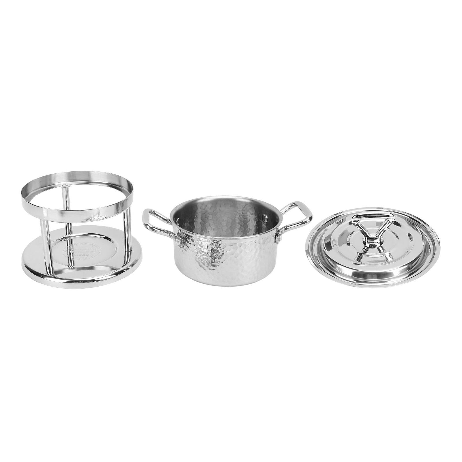 Estufa de un Quemador de Acero Inoxidable, Mano de Obra Fina, Estufa de Olla Caliente Simple y Limpia para el Hogar