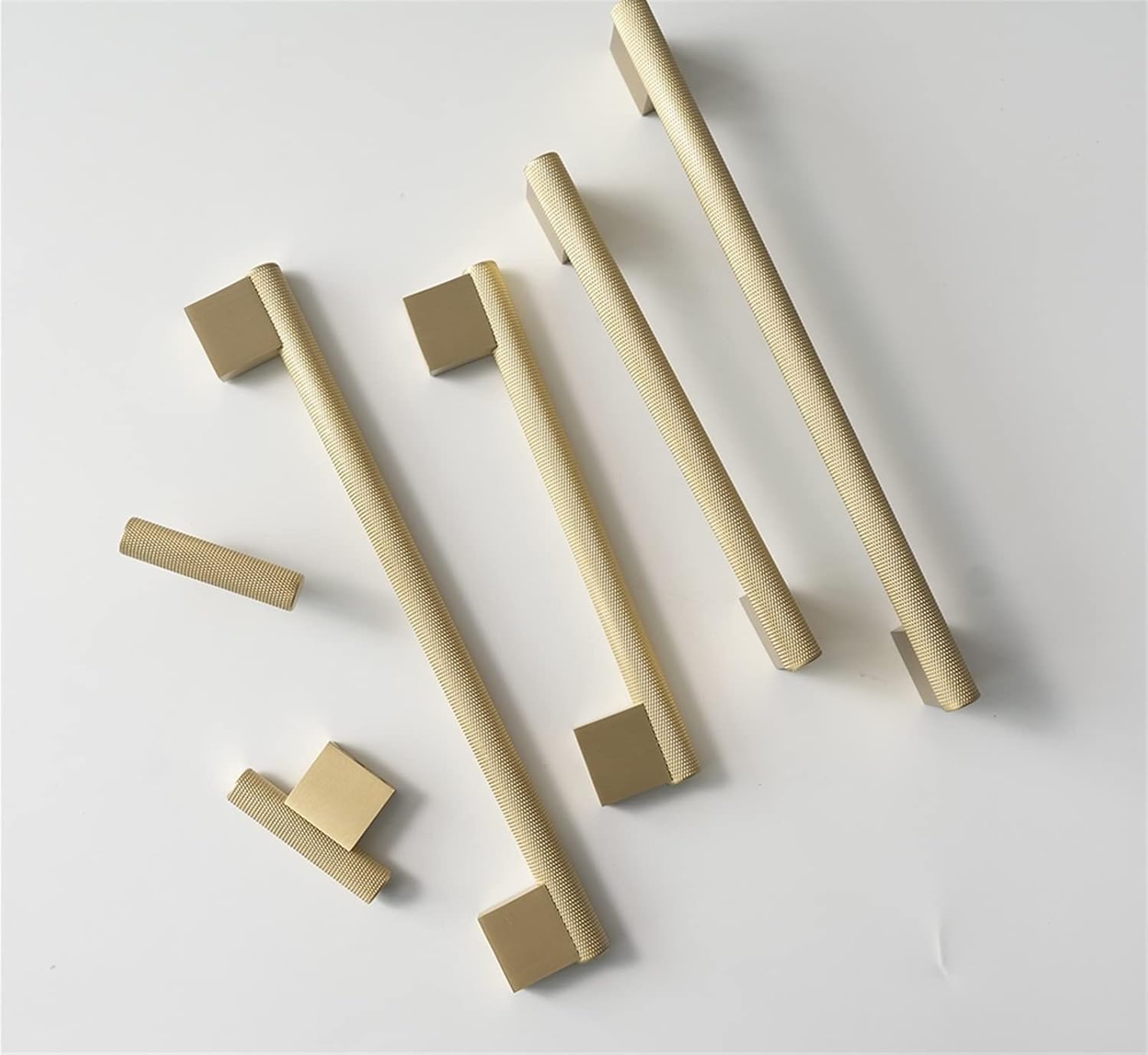 Gold Knurled Textured Simple Kitchen Cabinet Knobs and Handles Drawer Pulls Bedroom Knobs Brass Cabinet Hardware 1Pcs (Color : C-3310-16)