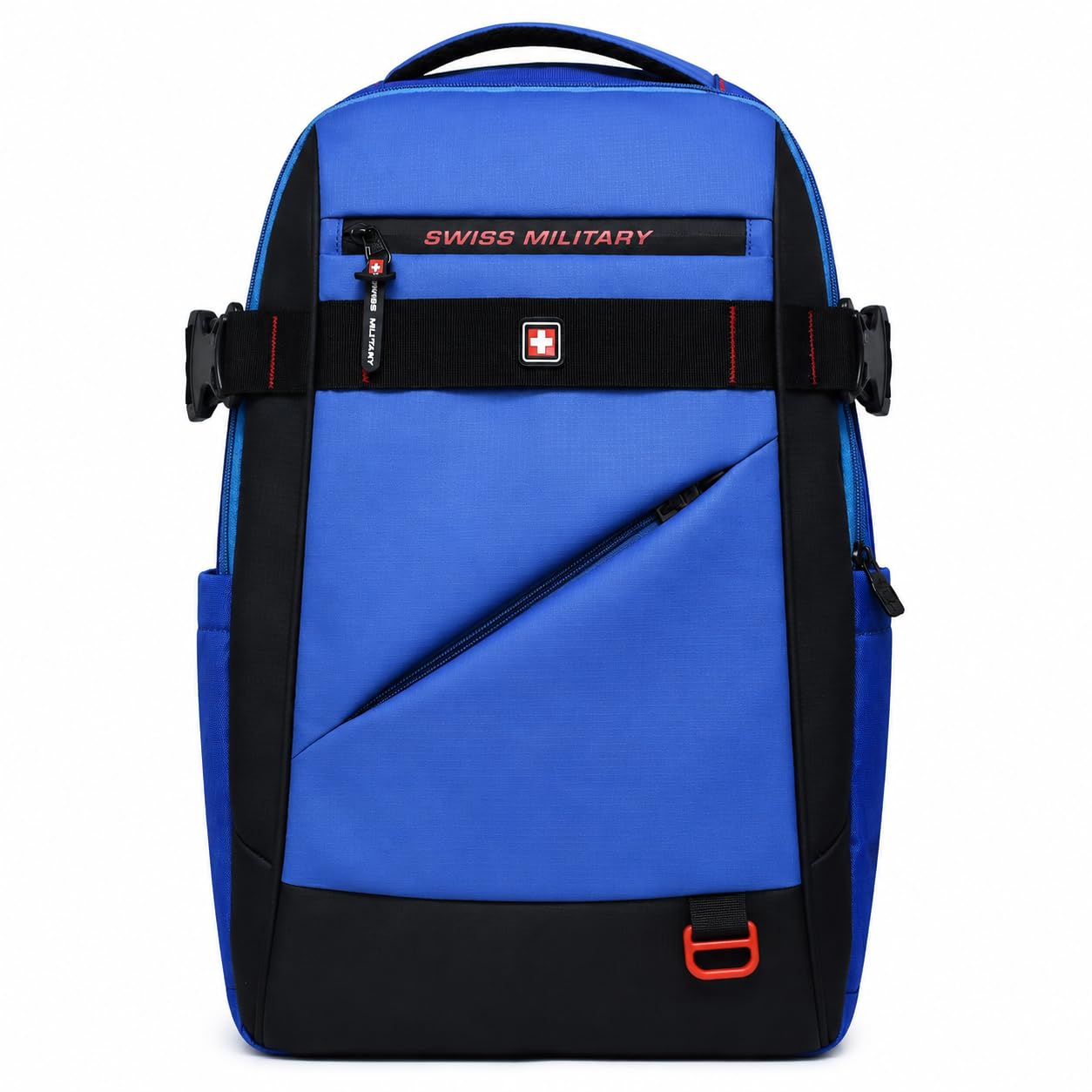 SWISS MILITARY 30L Laptop Travel Backpack for 15.6 Inch Laptop, Unisex Office & College Bag with Luggage Strap, Anti-Theft Pocket, Detachable Key Ring & Expandable Bottle Pocket Black — Amazon image 11