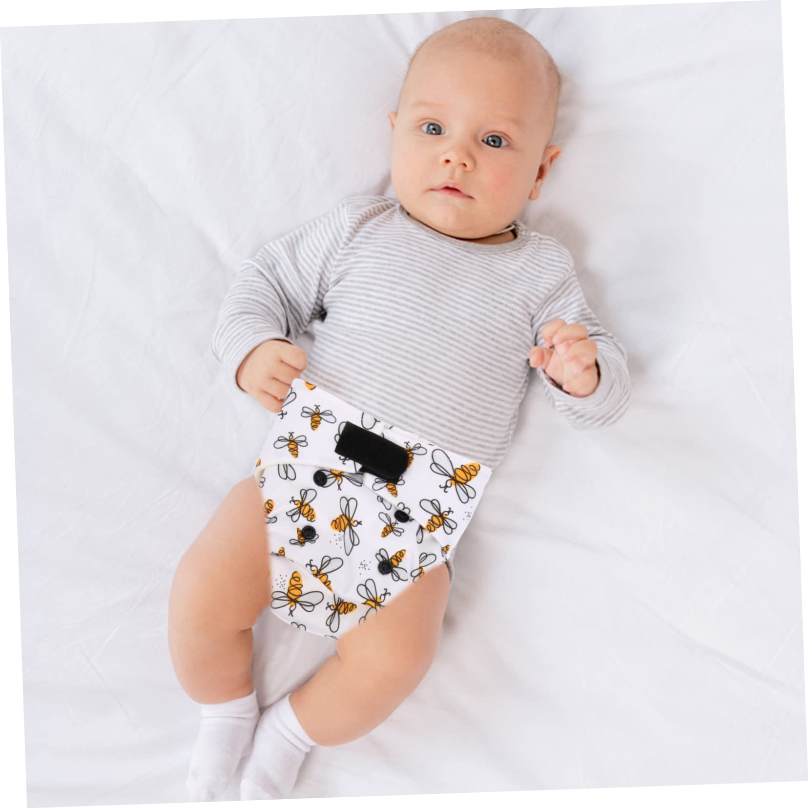 ifundom Lot De 5 Couches Lavables En Coton Réutilisables Pour Bébé Design Élégant Et Confortable
