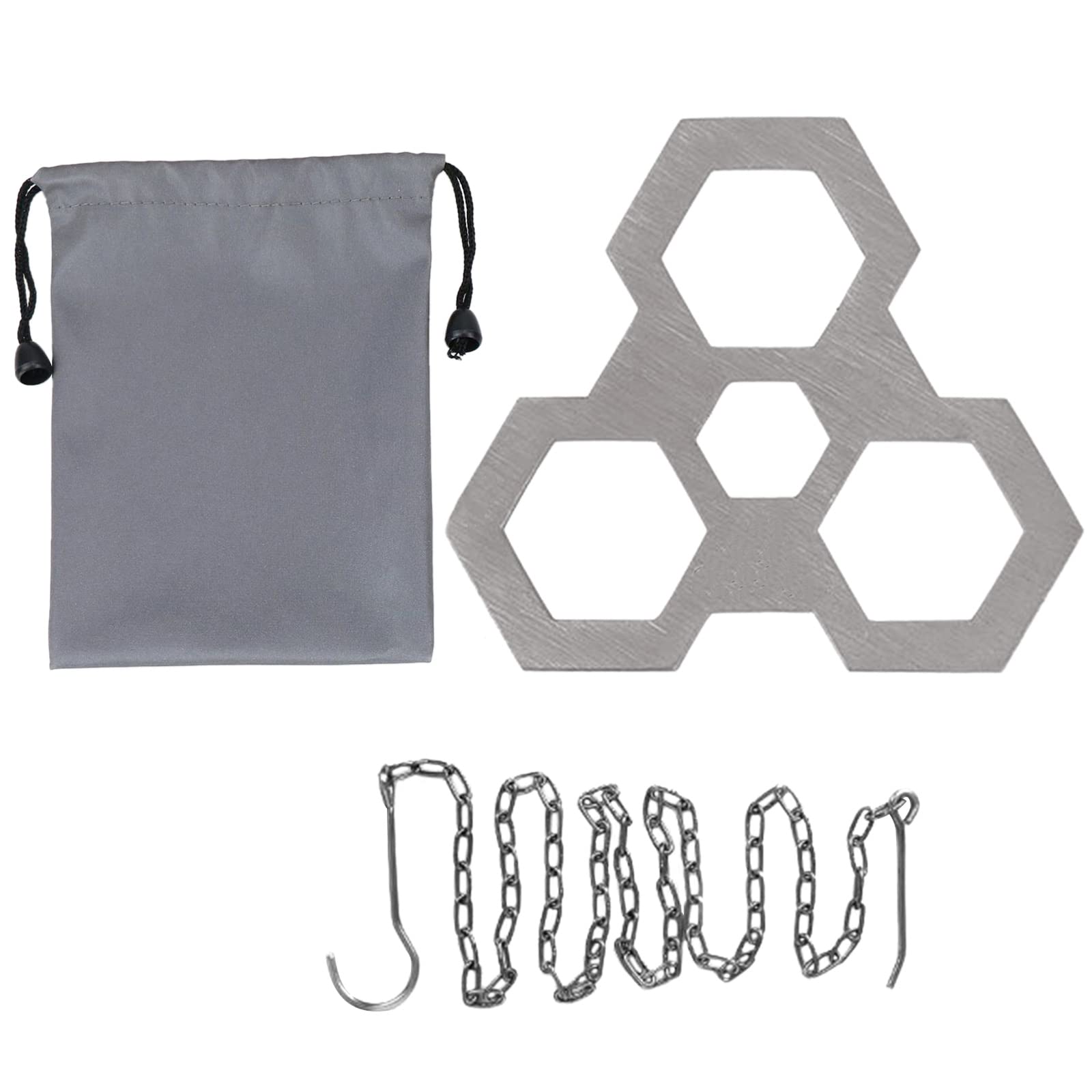 Navna Outdoor Cooking Tripod Campfire Tripod Portable Camping Gadget With Adjustable Chain For Hanging Cookware Accessory Three-legged Stand