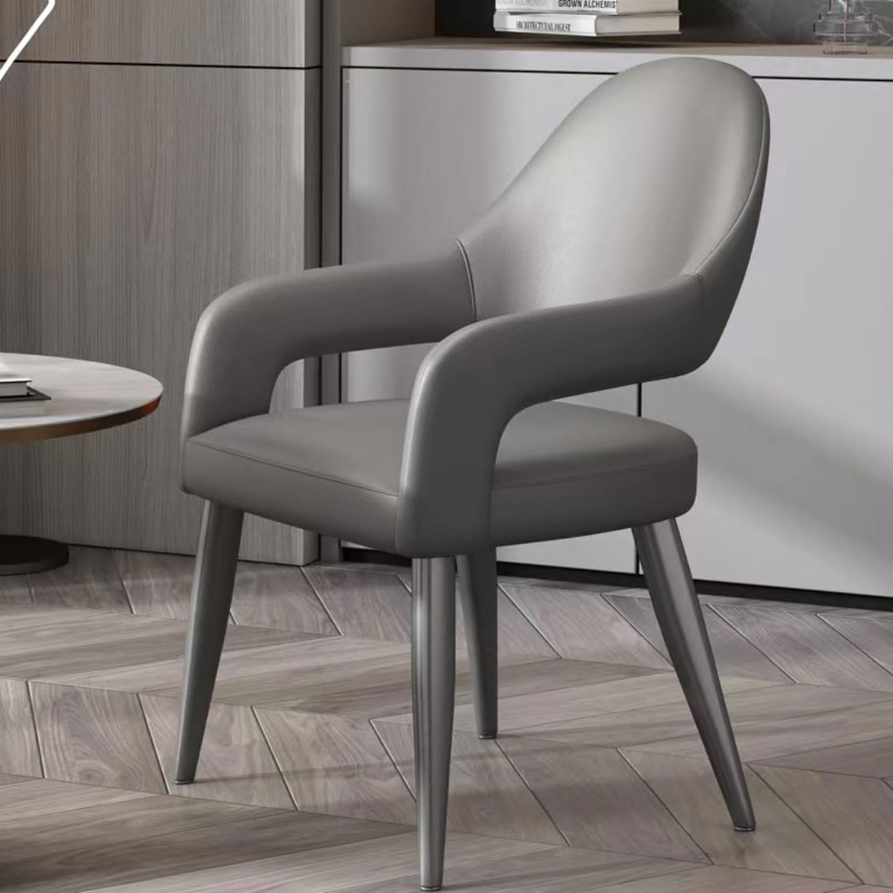 Chaises de cuisine contemporaines blanches pour repas en famille lot de 4
