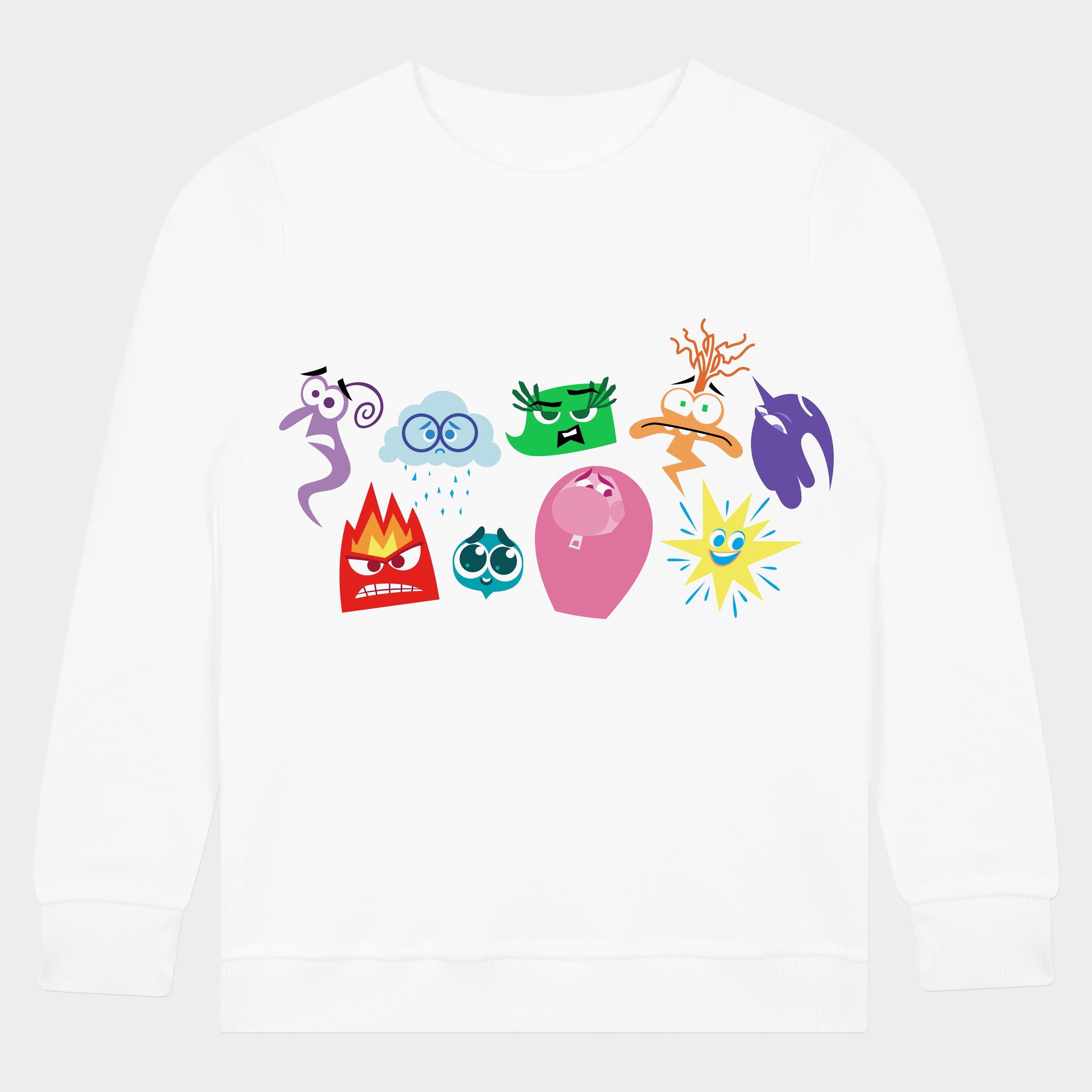 Disney Inside Out 2 Bluza Dla Dziewczynek | Bawełniany Jumper Dla Dziewczynek | Bluzy Dla Dziewczynek