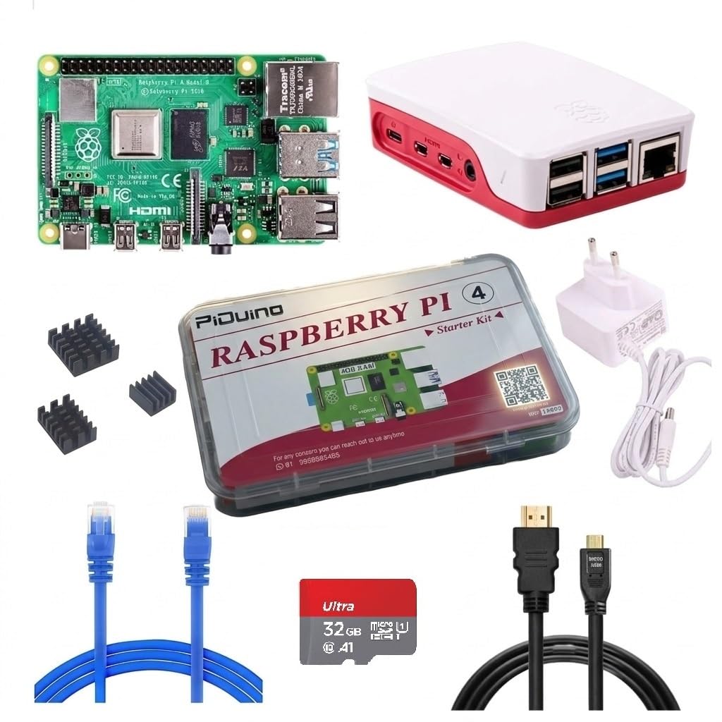 Raspbery Pi 4 Model B 2GB RAM Kit with 32GB Noobs, LAN-mHDMI Cable