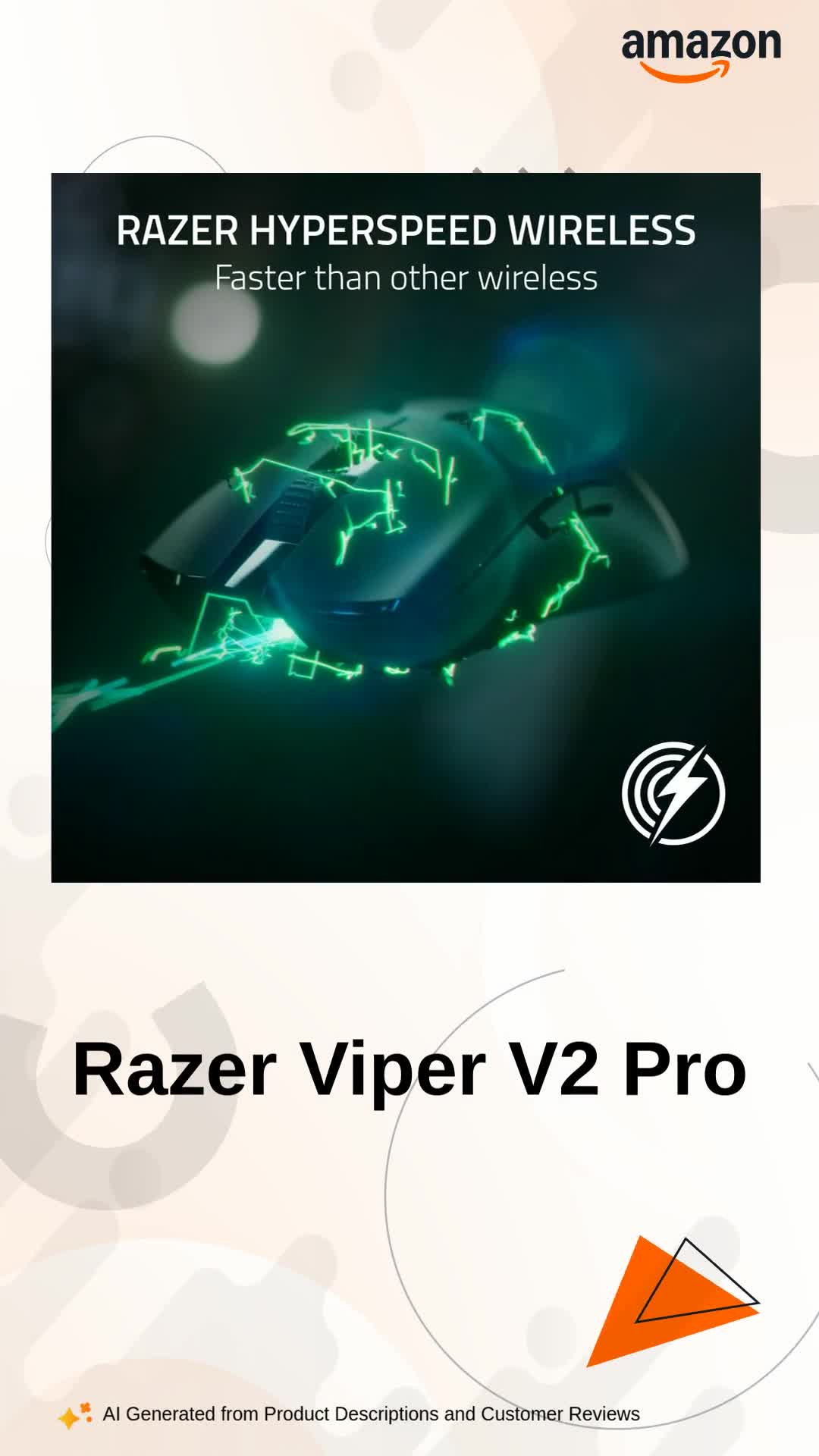 Razer Viper V2 Pro Hyperspeed Wireless Optical Gaming Mouse