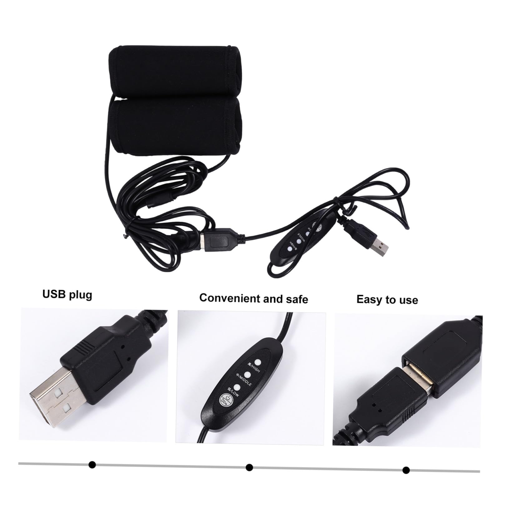 Motorrad Heizgriff mit Neopren Material und USB Temperaturregelung für Kalte Winter Dünne Heizplatte für Lenkergriff Wärme und Selbstgemacht Kreativität