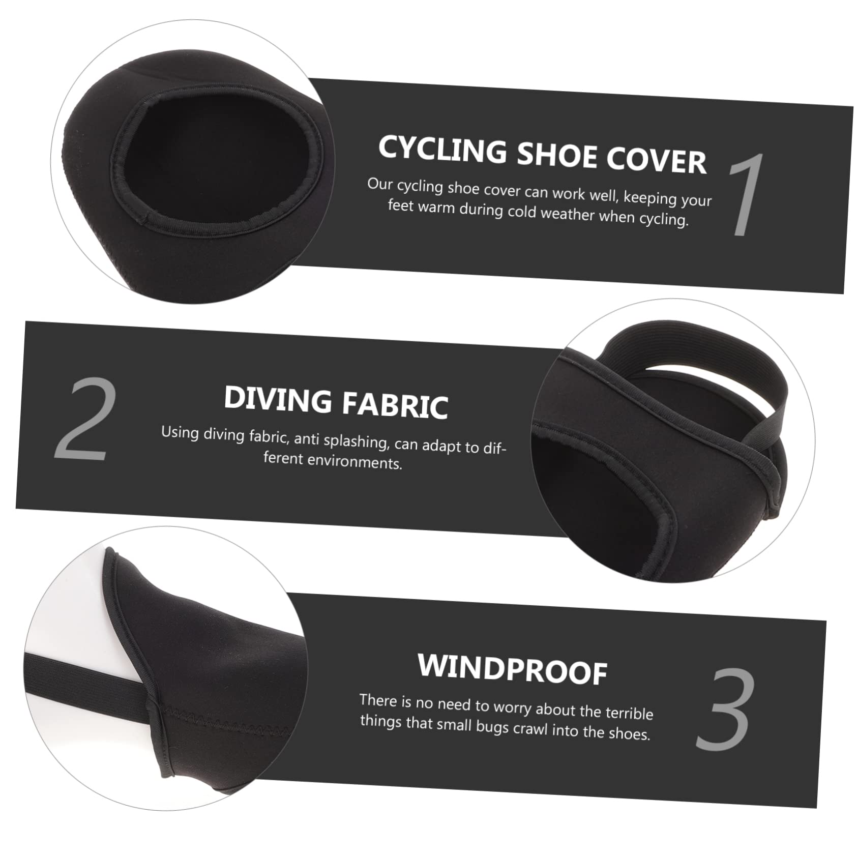 BESPORTBLE 10 Pièces Couvre-Chaussures de Bowling Chauffe-Pieds d'hiver protecteurs de Chaussures d'hiver Couvercle Anti eclaboussure Plaque Anti Projection protège-Chaussures Coupe-Vent