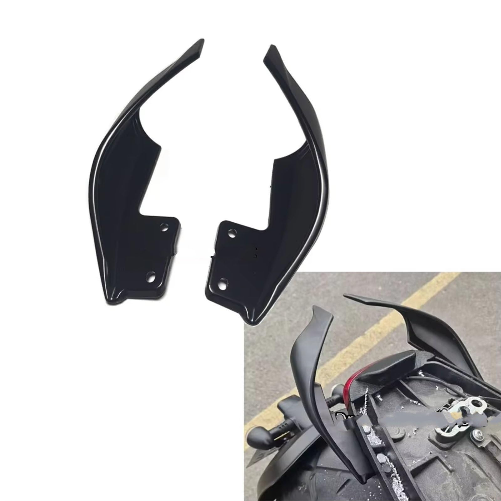 Motorrad-Flügelspoiler Für Benda Für LFC700 Aerodynamisches Winglet | Motorrad-hinterer Beifahrer-Handlauf Heckflügel Dekorativer Spoiler Verkleidung Heckflosse