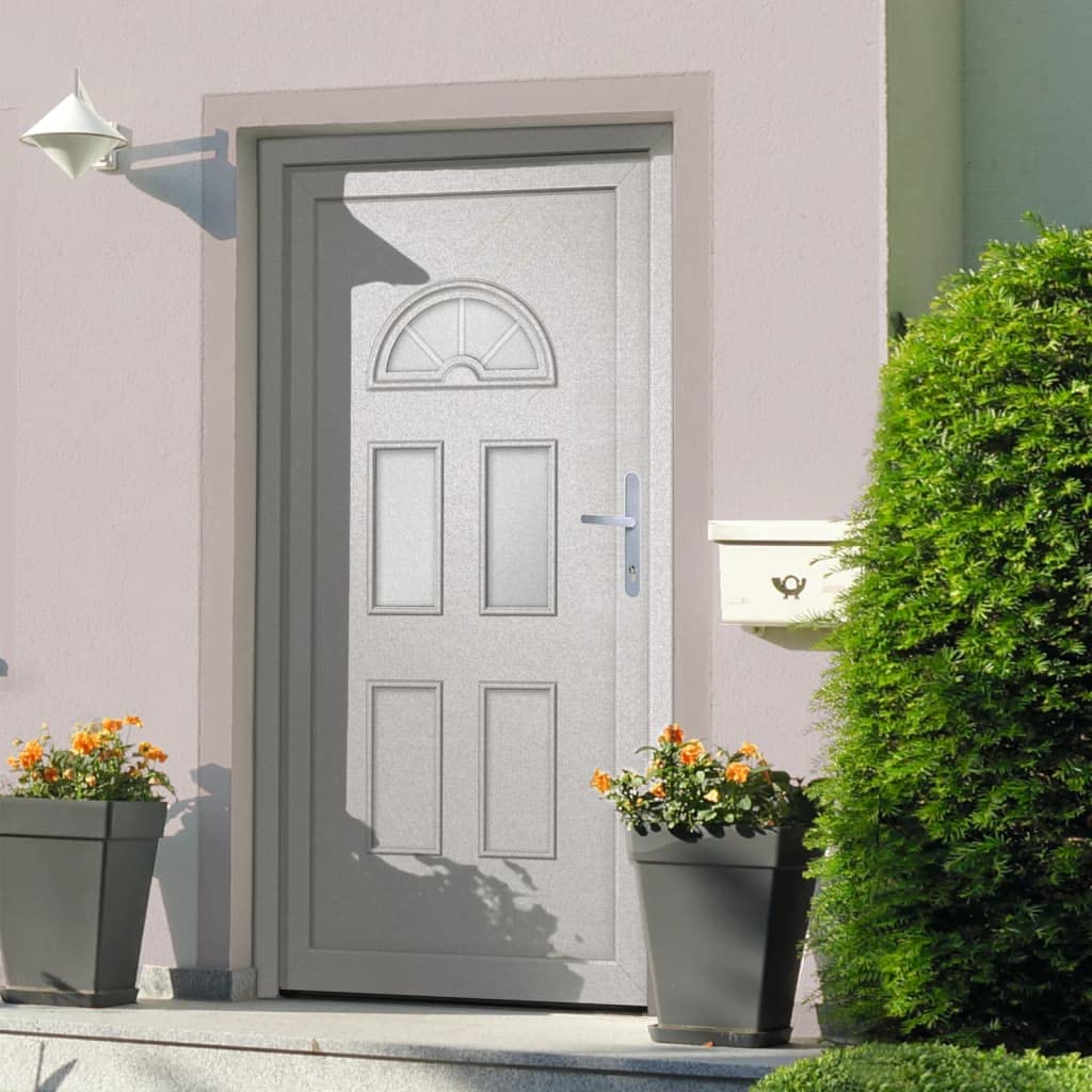 Porte d entrée blanc 98x198 cm PVC