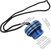 Vista 7 de Cubierta de polvo de buceo, cubierta antipolvo de válvula, protector de válvula de buceo de aleación de aluminio ventilado con cuerda fija para tapa