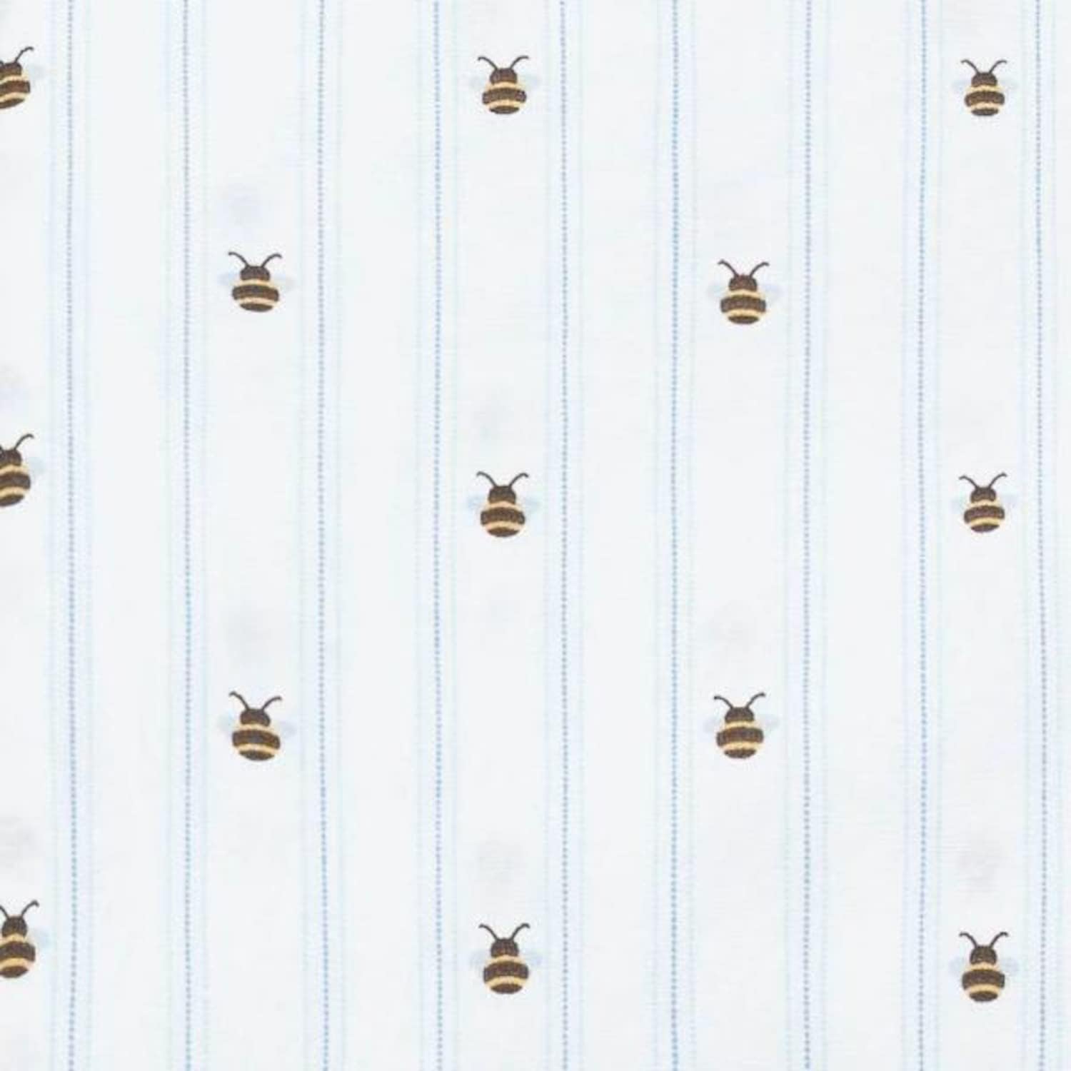 Poppy & Fritz - Twin Sheets, Cotton Percale Bedding Set, Crisp & Cool, Lightweight Home Decor (Bumble Bees, Twin)