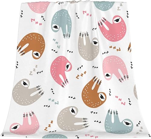 Miniatura 5 de Manta de perezoso para mujer, suave manta de forro polar de verano, lavable, manta ligera de viaje para sofá, cama, sillón durante todas las