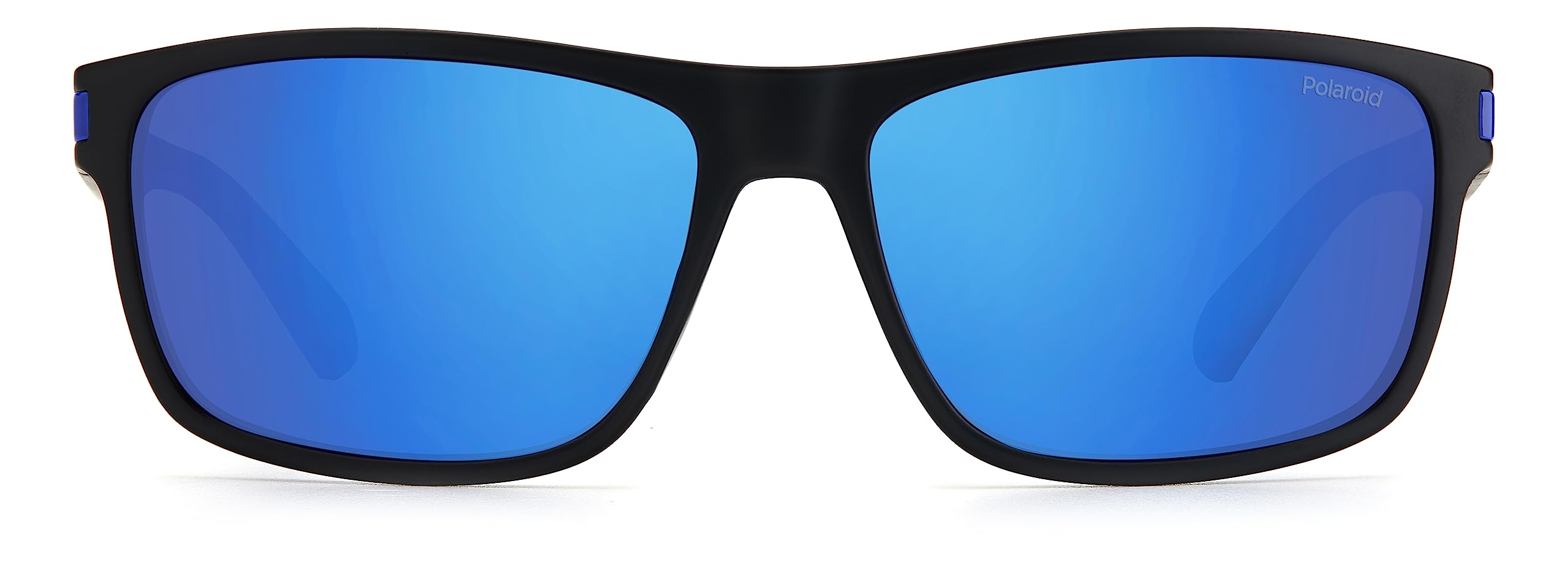 Polaroid Pld 2121/s 0VK/5X MTBLK BLUE Sunglasses Men's Polycarbonate, Standard, 58