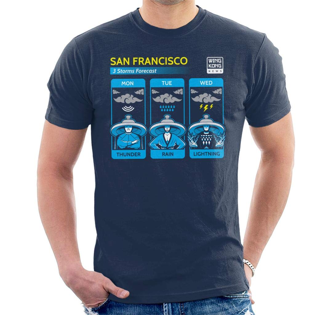Big Trouble in Little China Three Storms Men's T-Shirt Navy Blue