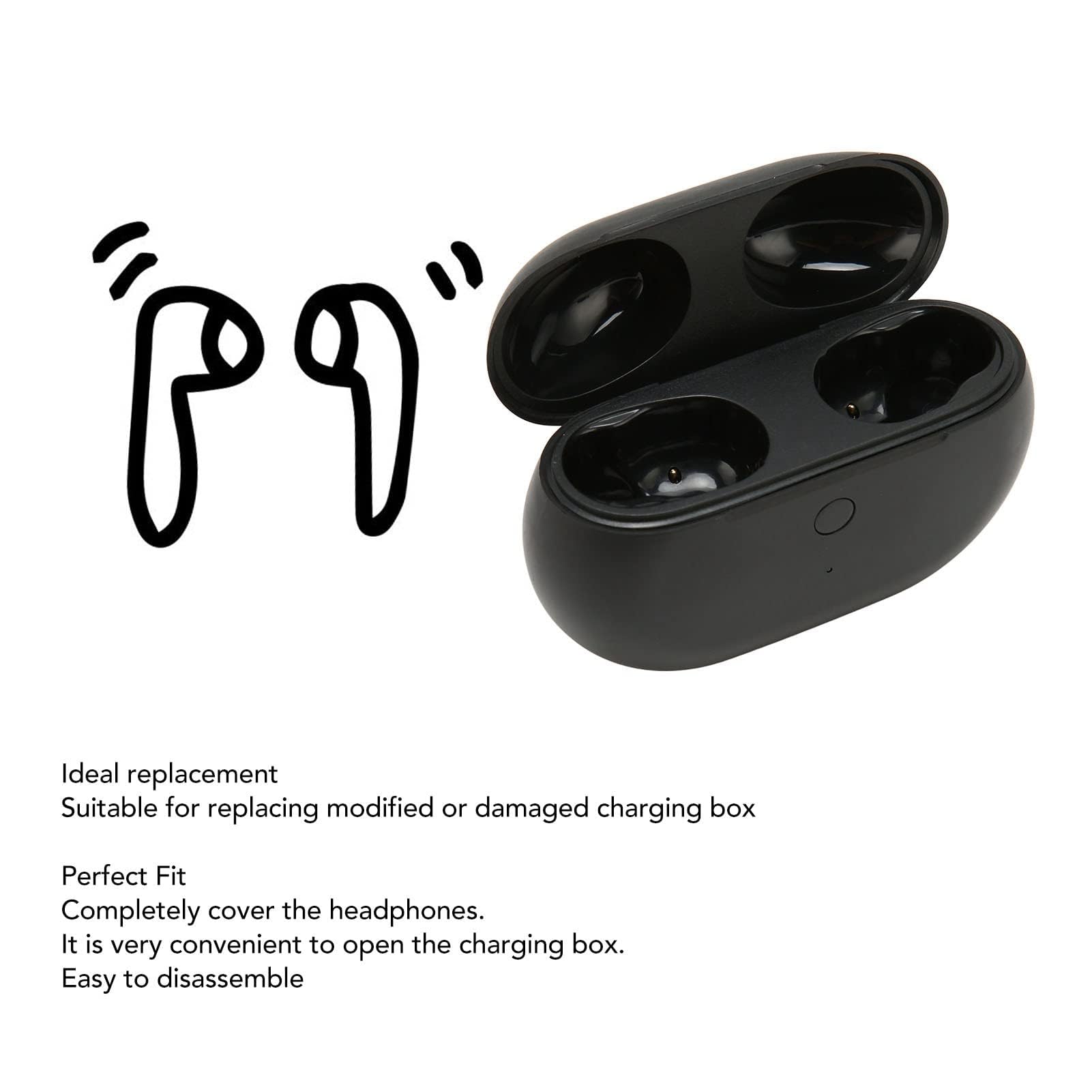 Dpofirs Sostituzione della Custodia di Ricarica Wireless per Studio Buds, Accoppiamento con un Ricarica di Tipo C, Batteria da 660 MAh, Custodia di Ricarica
