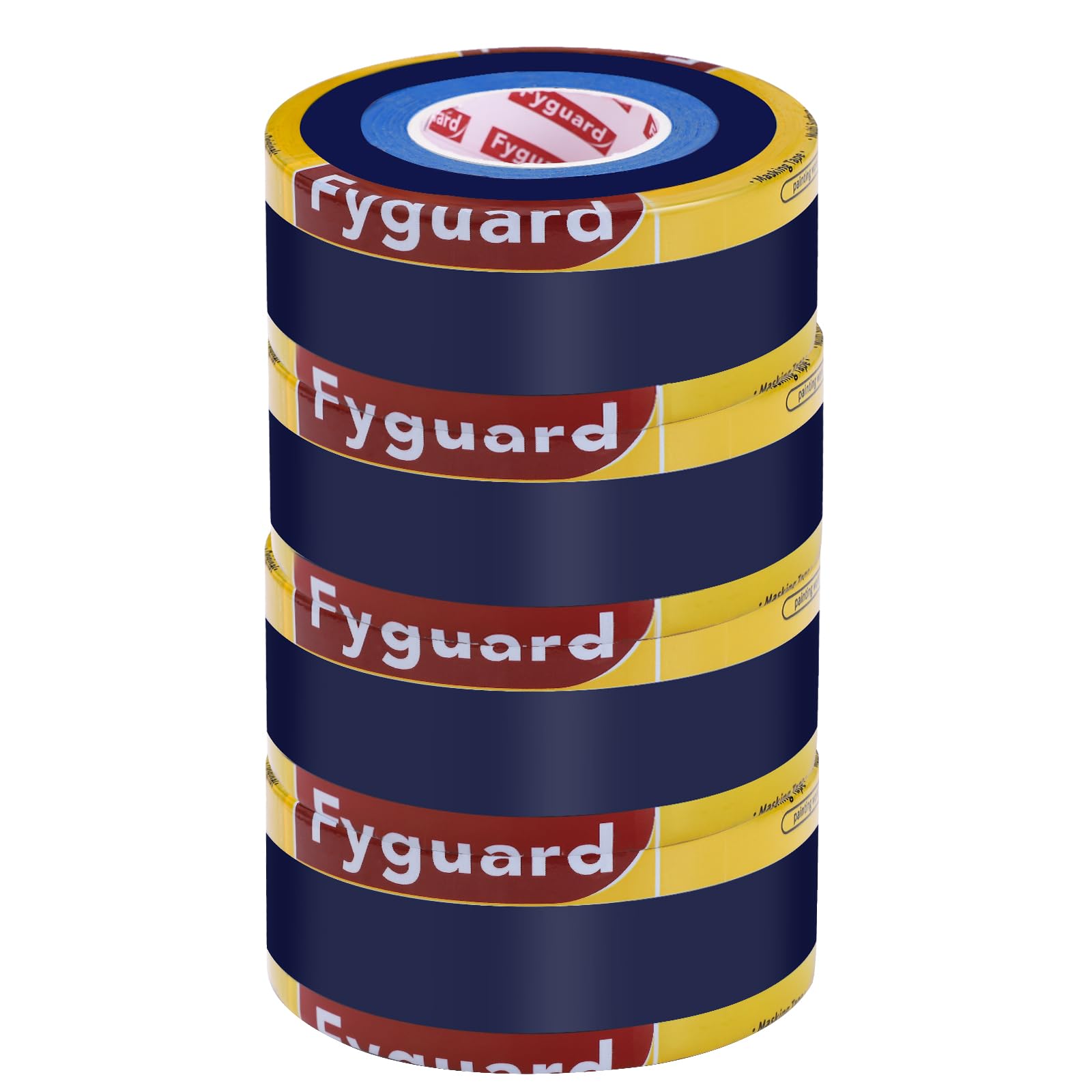 4 Rotoli Nastro Adesivo Carta, 50m x 24mm Nastro Carta Imbianchino Nastro Mascheratura Resistente al Calore per Lavori di Verniciatura Ristrutturazioni Artigianato