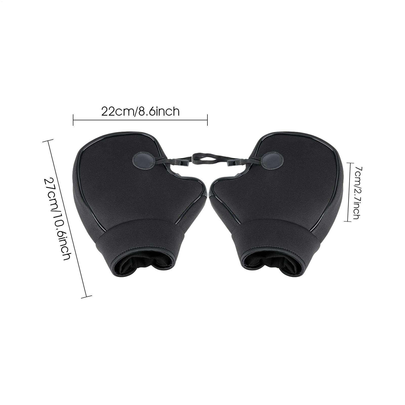 Manopole Moto Antifreddo - Guanti Riscaldanti per Manubri Moto,Guanti Paravento Impermeabili per E-Bike Bici Scooter e ATV