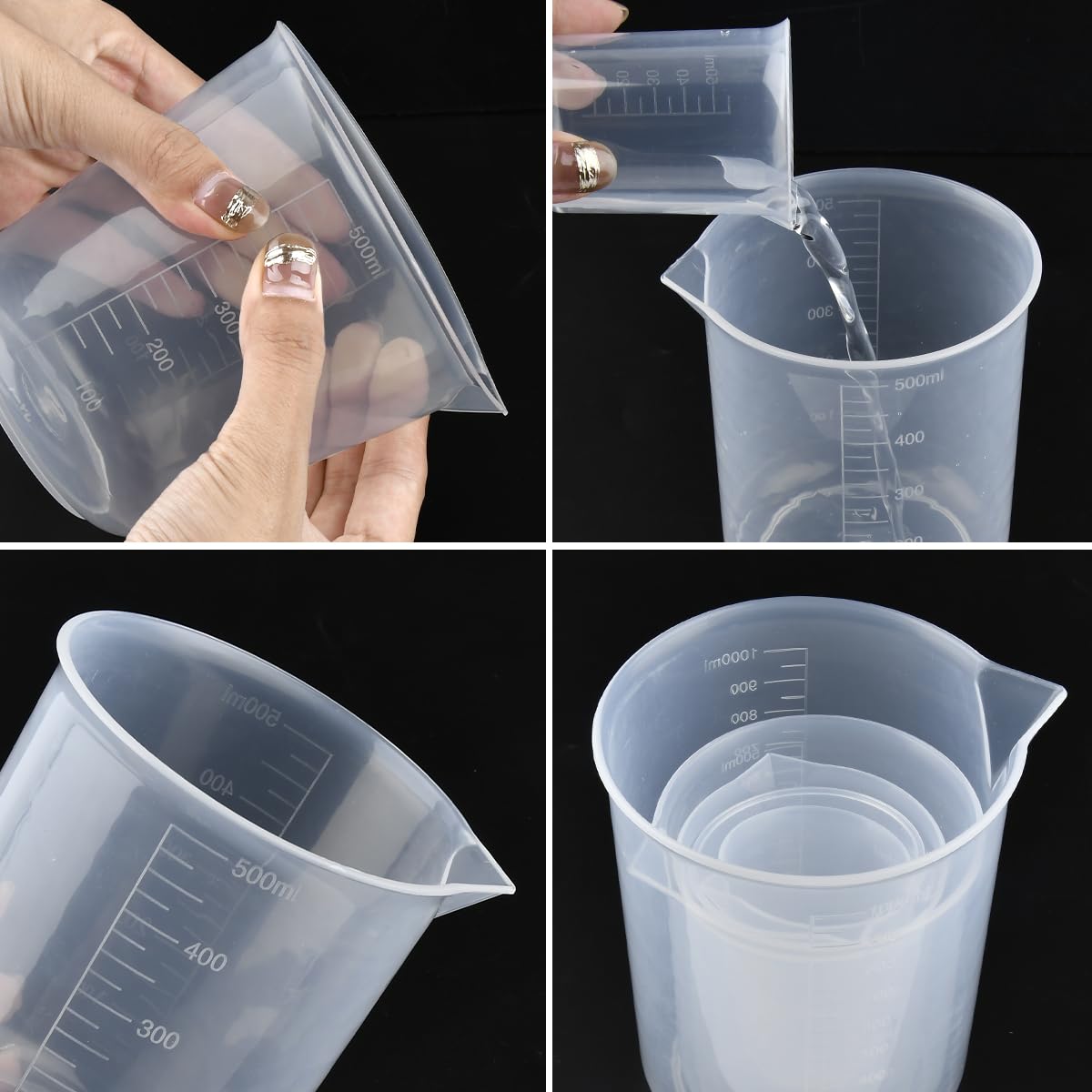 80 Vasitos Medidores De 30 Ml + Palitos De Madera - Ideal Para Resina, Pintura Y Cocina