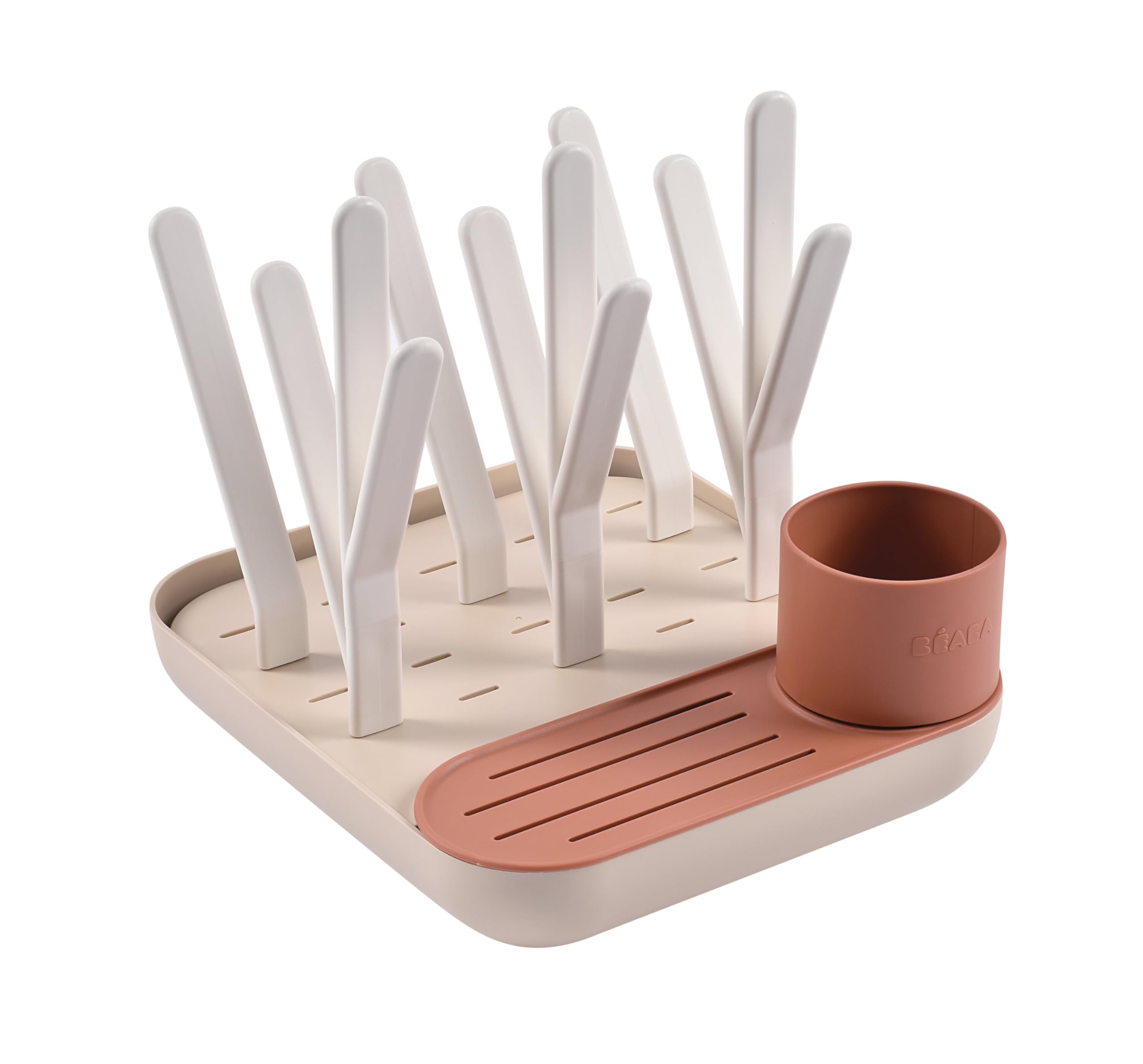 Beaba Égouttoir à biberons pour 6 biberons et accessoires, compact, facile à ranger
