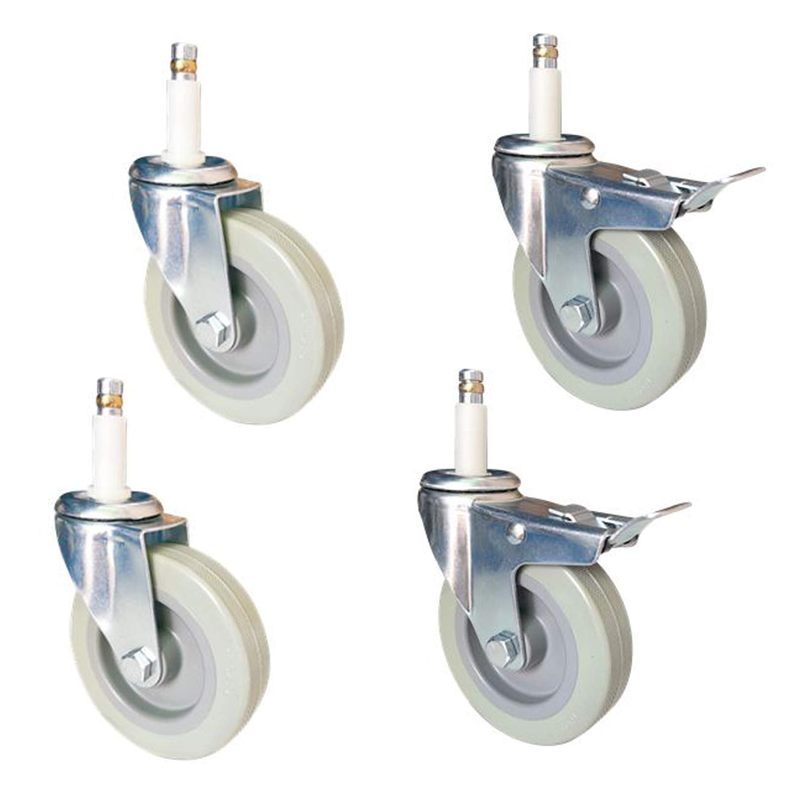 Roues de meuble pivotantes robustes LUNEZY roulettes mobiles chariot PU M1