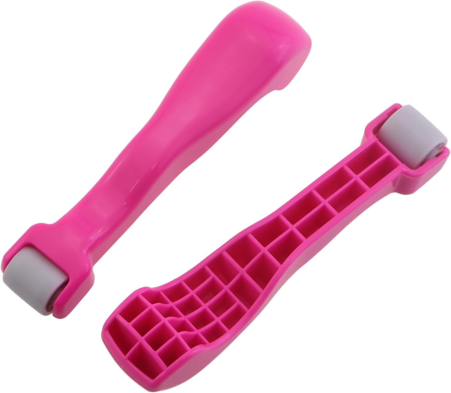 KKUANG 2PCS 122.5x16mm Sewing Tool Seam Roller Plastic Presser Foot Wheel Magenta for Clothing Curtains Bedding Fabric Smooth Stitching Tool image 4