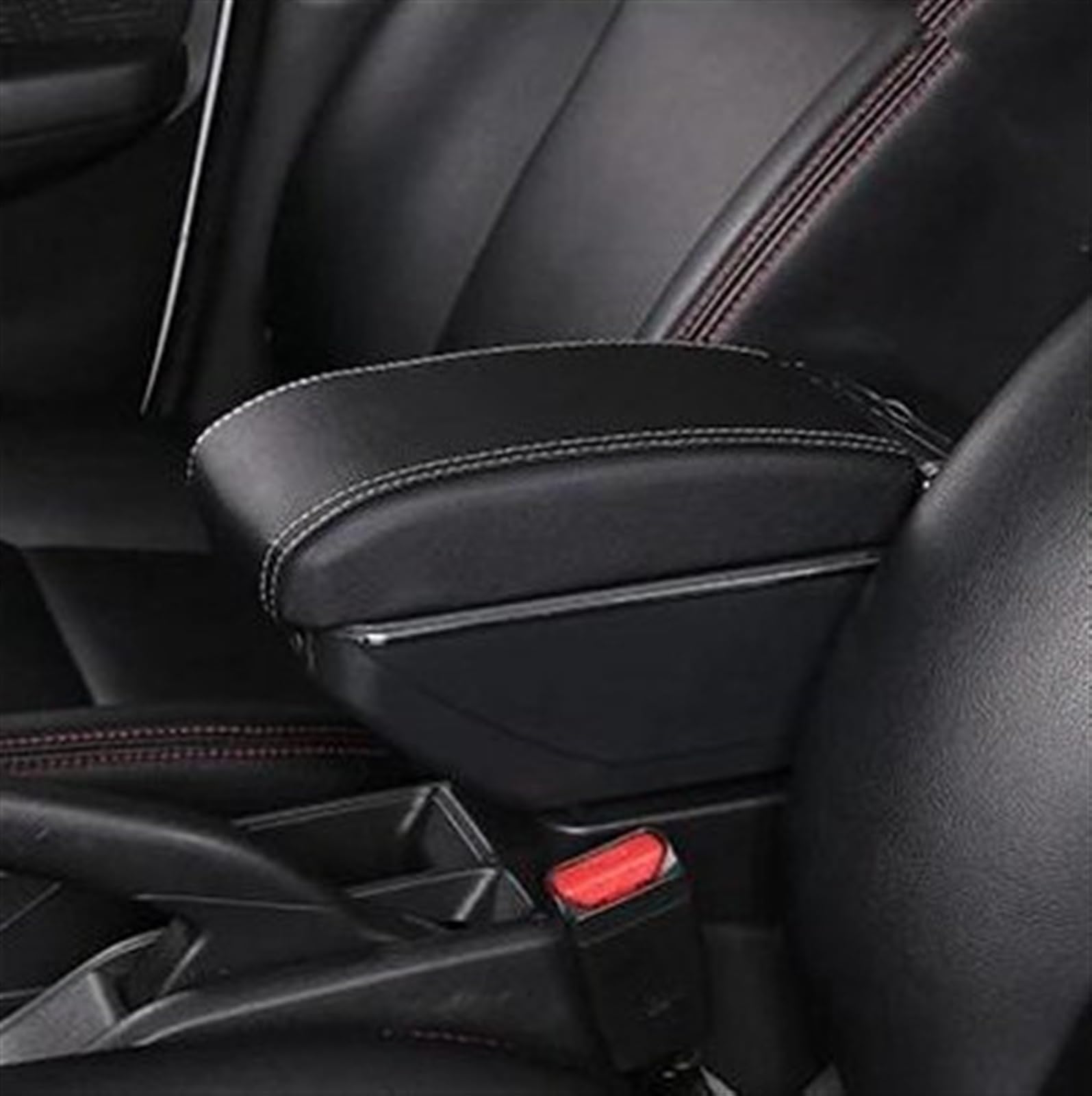 NMJLQW Storage Rack Car Center Console Storage Box Multifunctional Armrest Storage Box Interior Accessories For Hyundai I10(D Styke Black White)