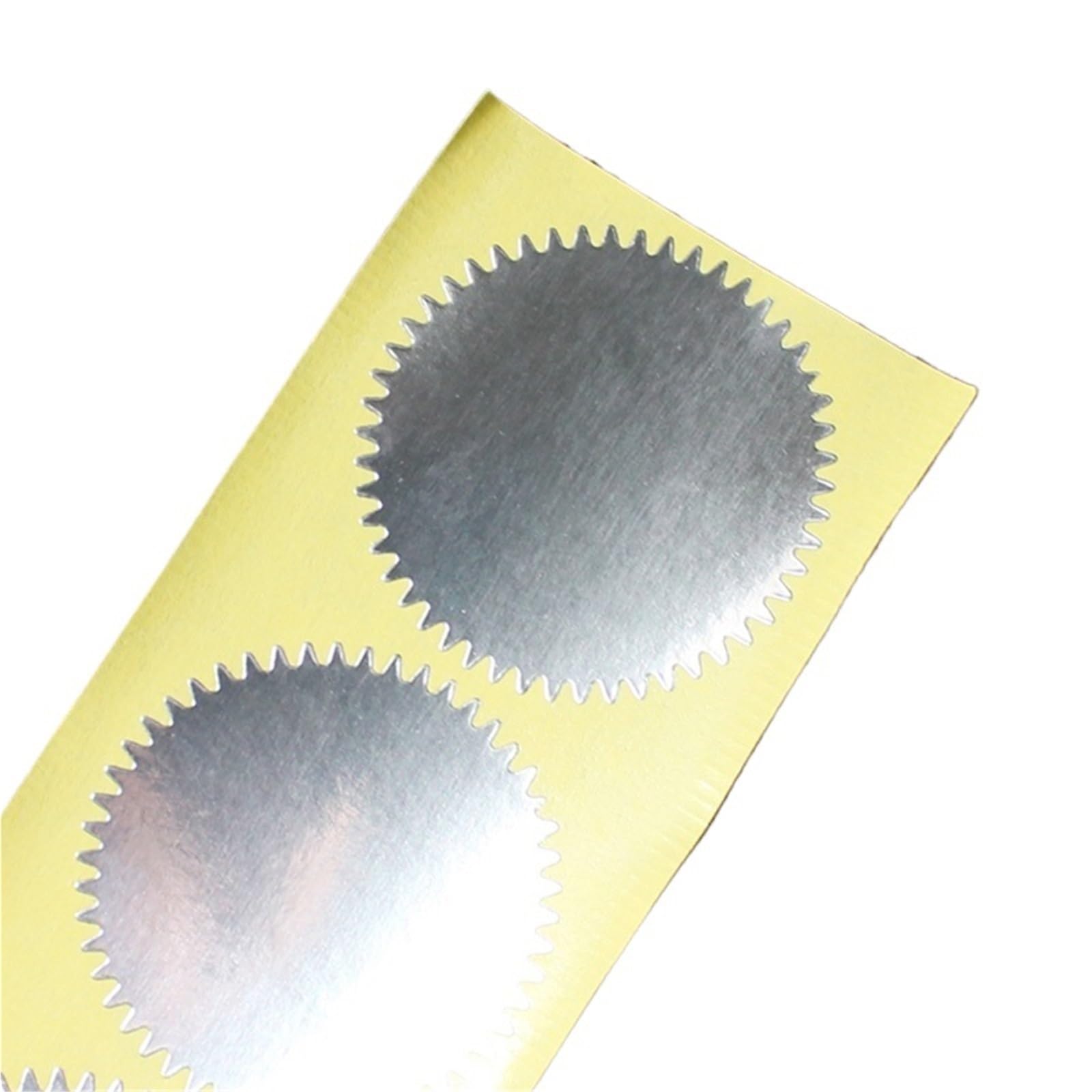 YXADGML Stickers for Embossing 100pcs 45mm Stamping Stickers Sticky Notes Scrapbooking Gift Package Sealing Labels For DIY Cookie Candy Pack Embosser Seal(Silver)