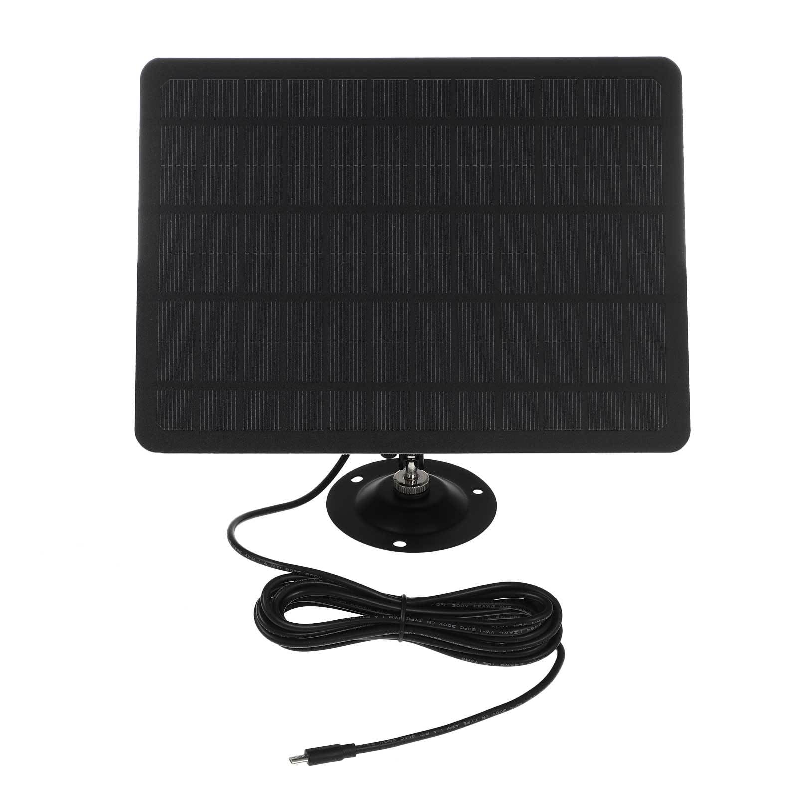 SHERCHPRY Pannello Solare per Telecamera Esterna da 20w Montaggio a Parete, Pannello Solare Monocristallino per Piccoli Sistemi Solari Domestici