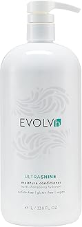 EVOLVh - Natural UltraShine Moisture Conditioner | Vegan, Non-Toxic, Clean Hair Care (33.8 fl oz | 1 L)