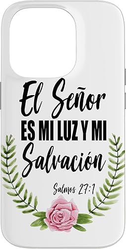 Miniatura 40 de iPhone X/XS El Señor Es Mi Luz Española Biblia Cristiana Biblia Cristiana Caso