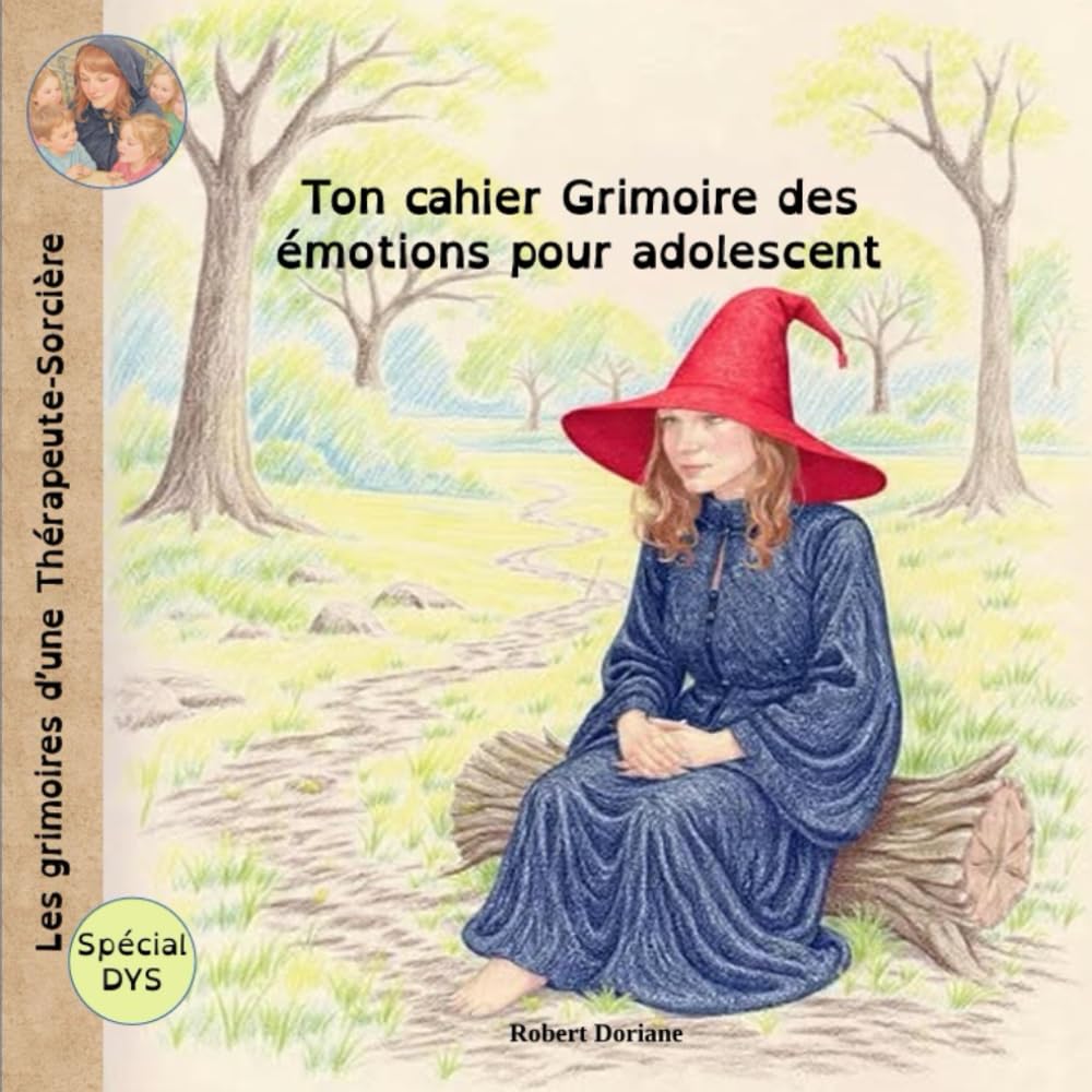 Les grimoires d’une Thérapeute Sorcière: Ton cahier Grimoire des émotions pour adolescent