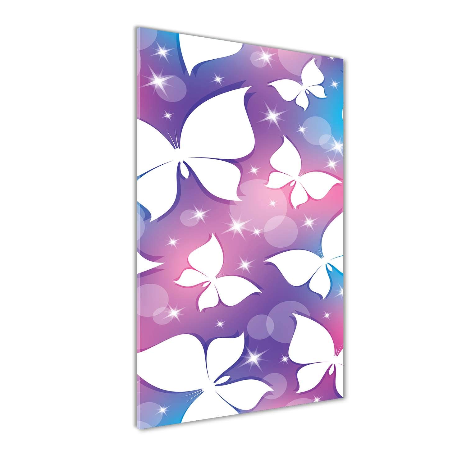 Impression sur verre acrylique premium Tulup de format 50x100 cm avec papillons