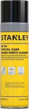STANLEY AP94 Brake Cleaner Spray 1x12.3 Oz Fast Evaporating Brake Dust & Grease Remover for Disc, Rotor, Caliper, Drum, Spring & Clutch Non-Chlorinated, Residue-Free Formula 1 Pack