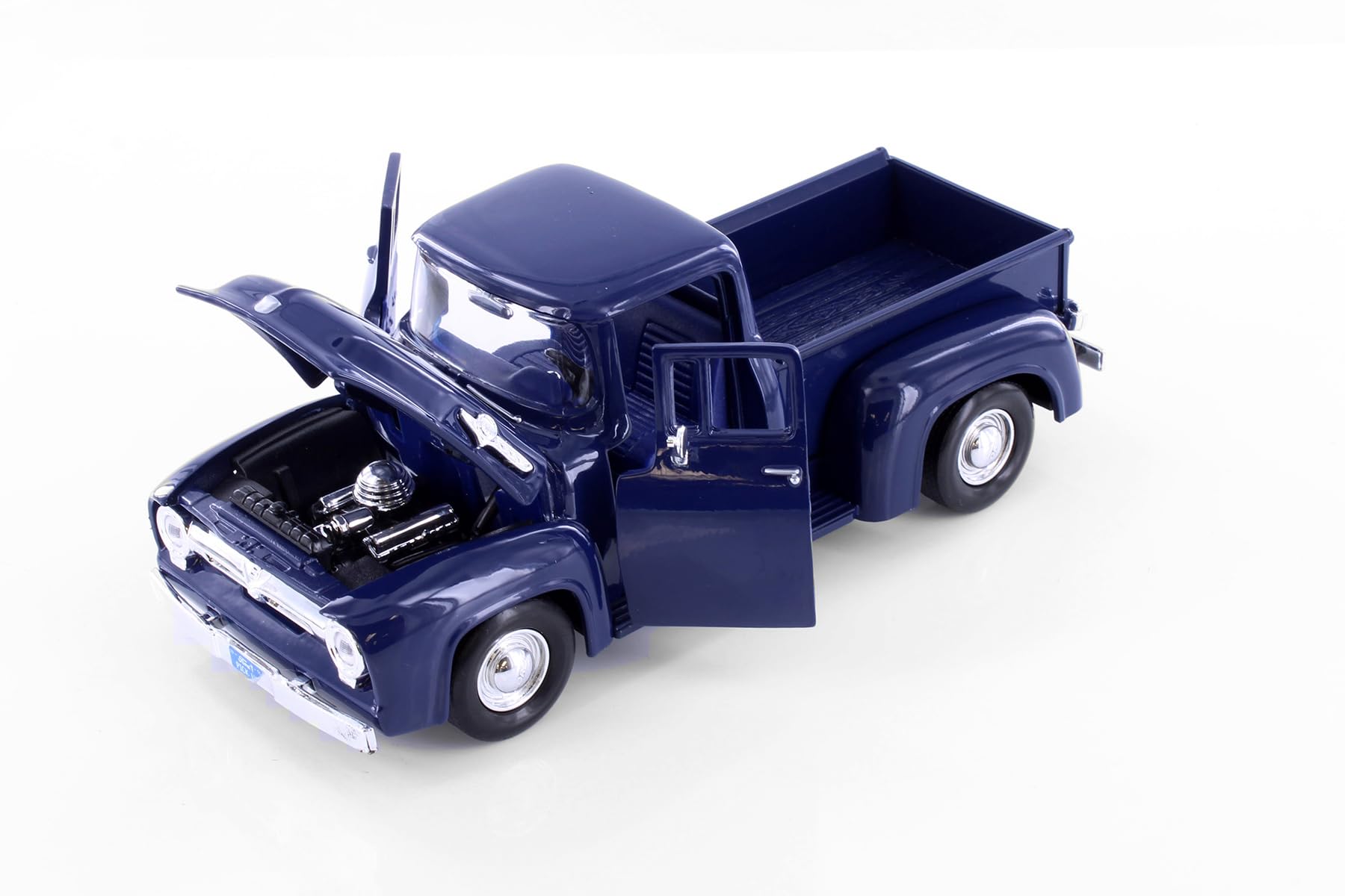 Amazon.com: 1956 Ford F-100 Pickup Truck, Dark Blue - Showcasts